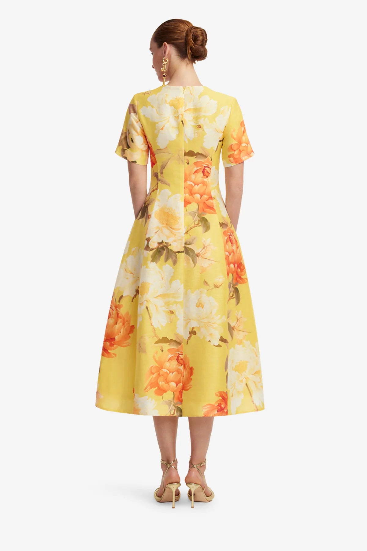 Peony Print in Yellow