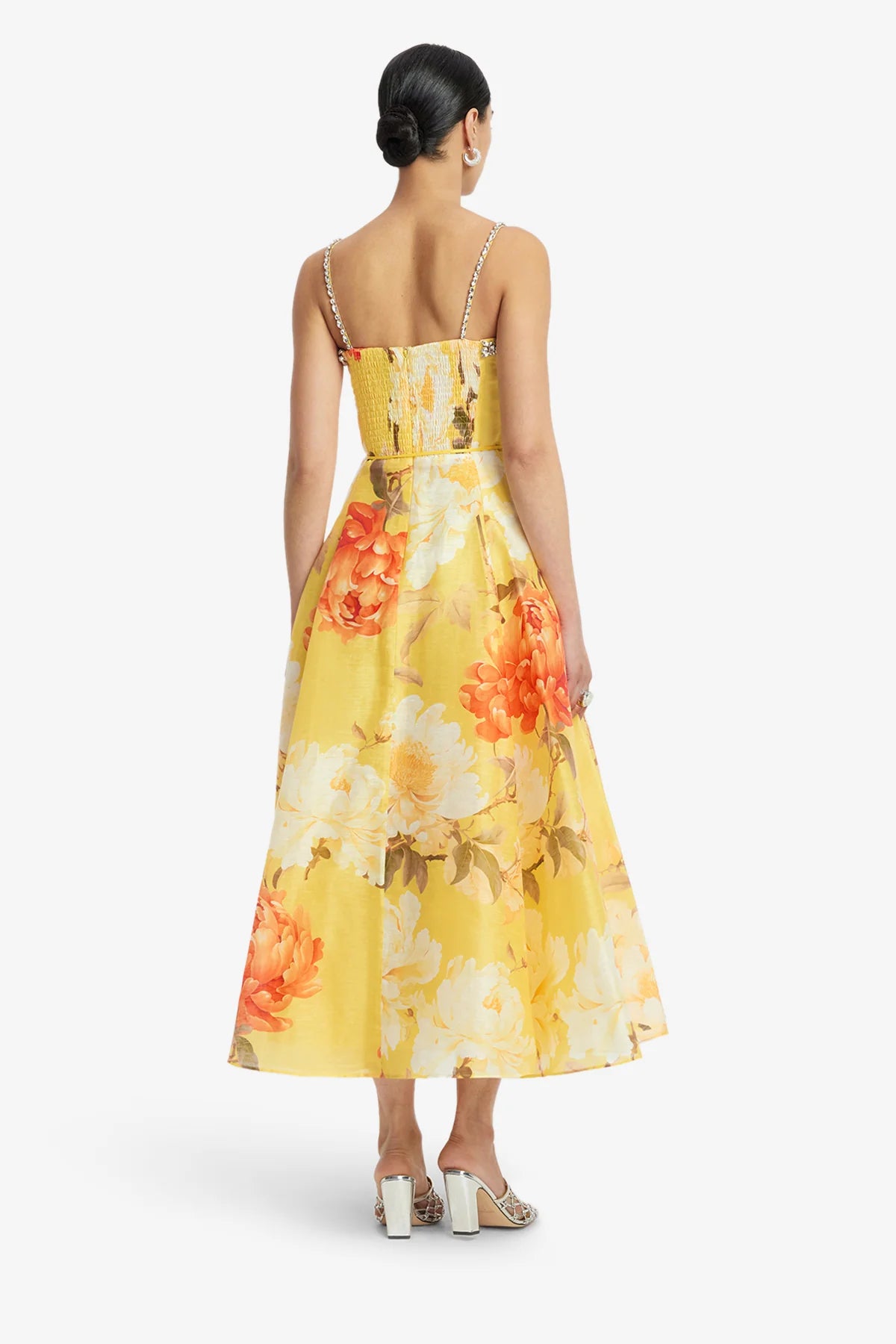 Peony Print in Yellow