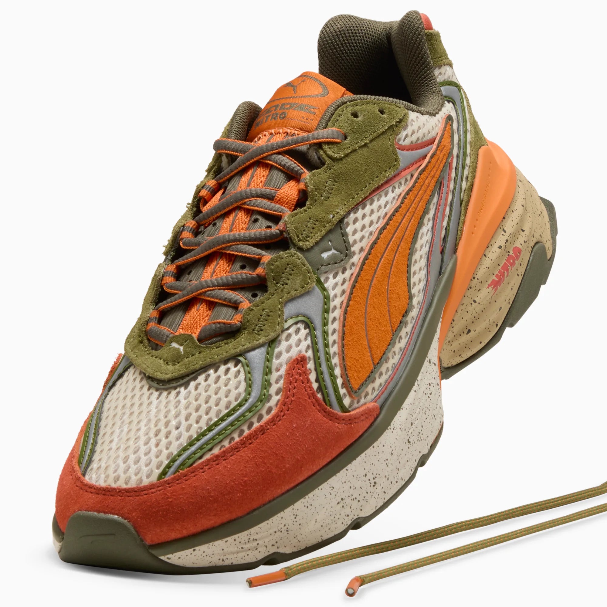 Vermillion-Amarena-Olive Green
