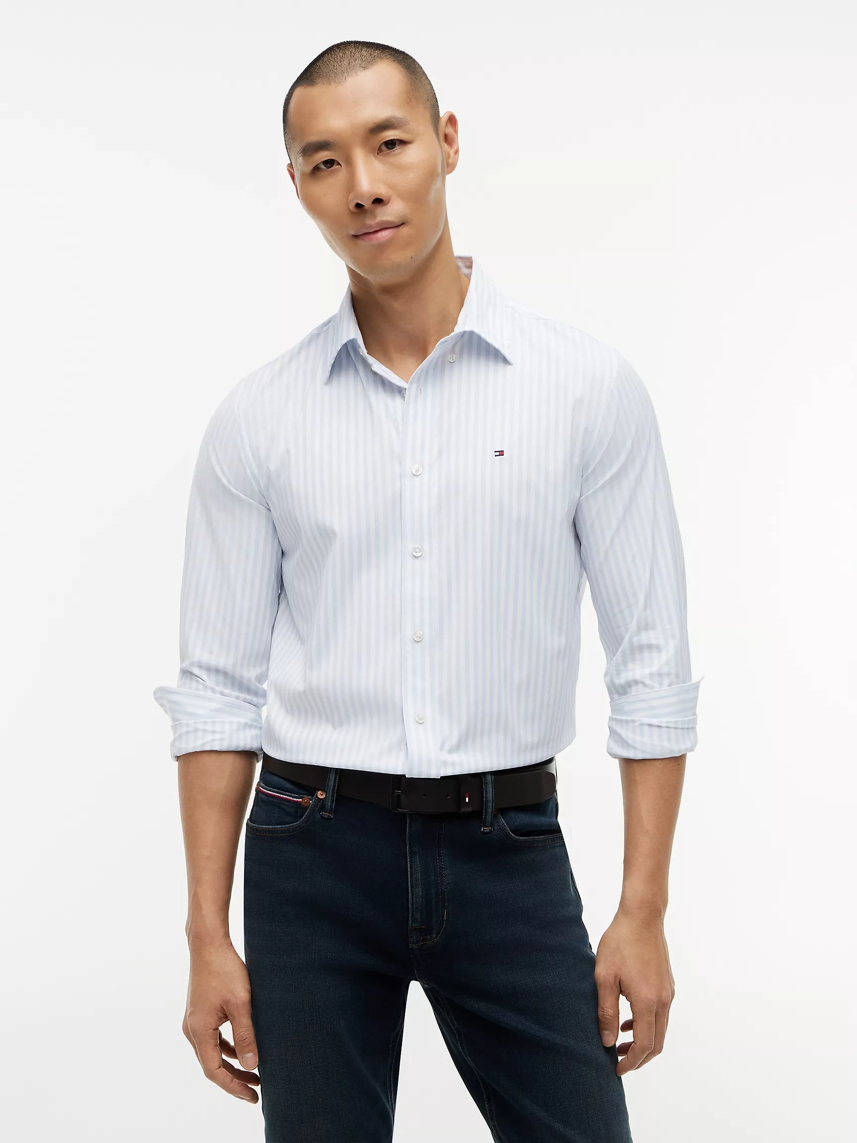 Sky Blue/White Stripe