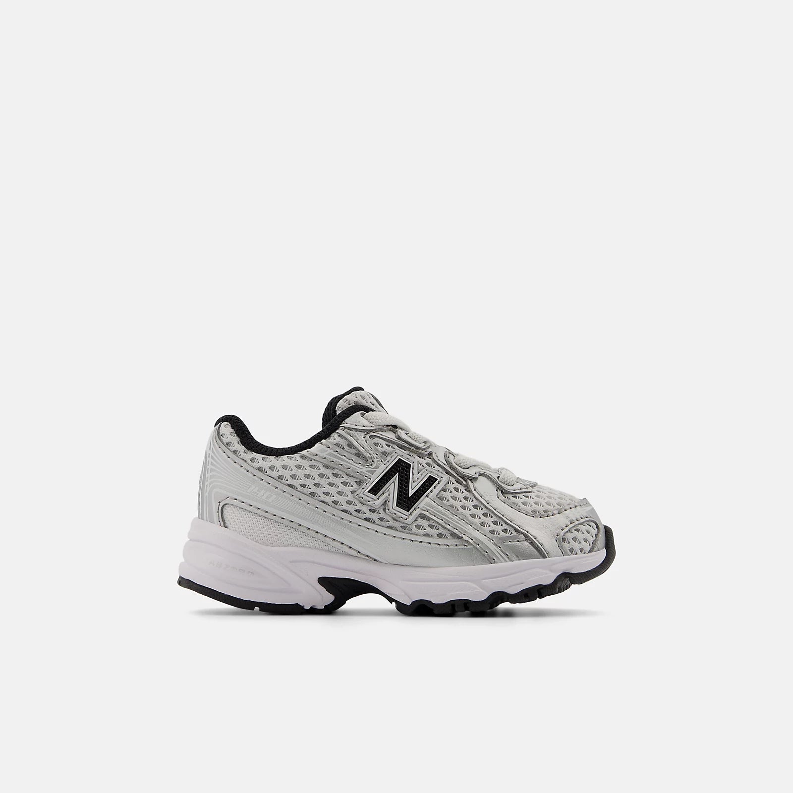 Silver Metallic With Black