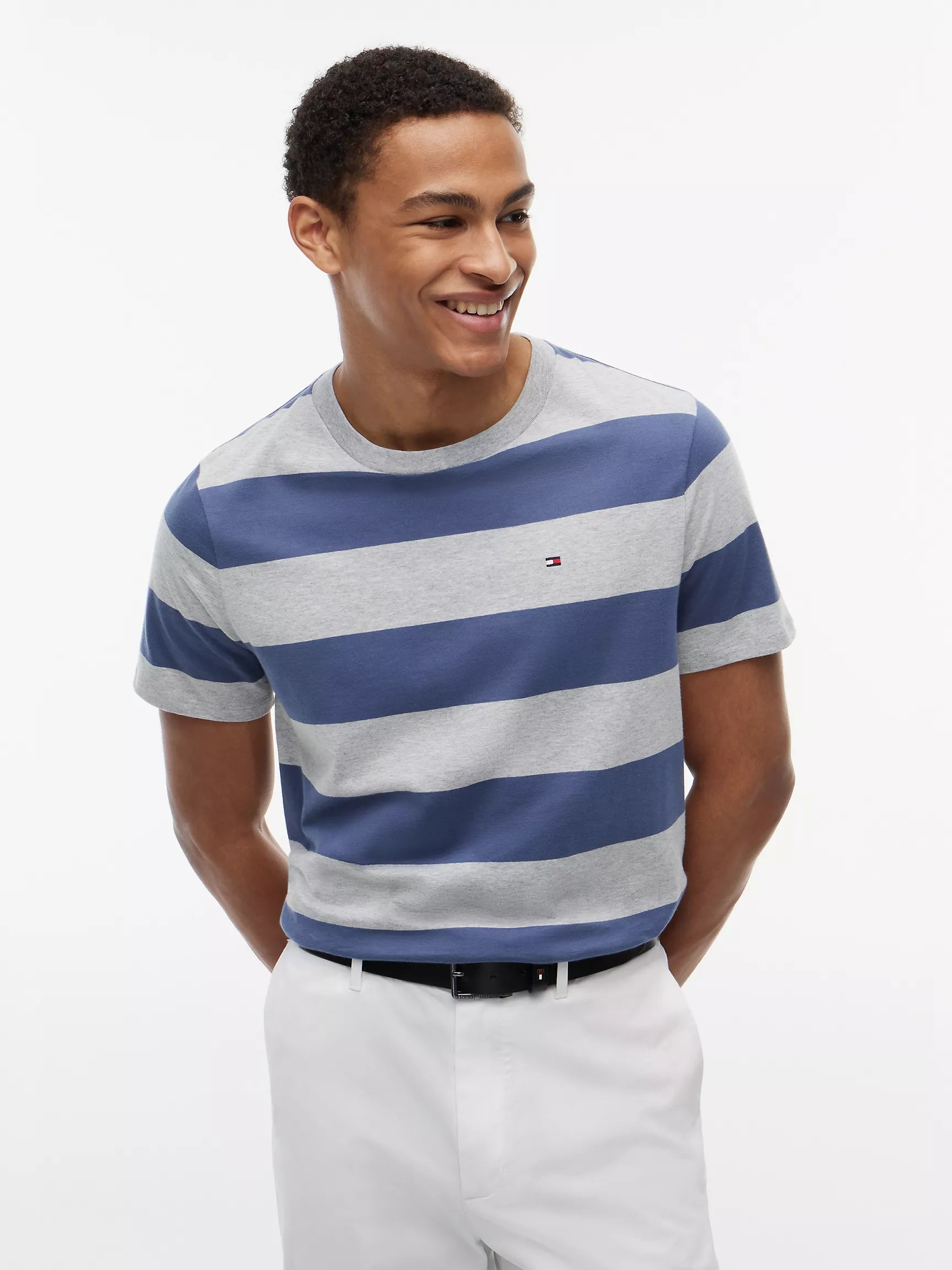 Faded Indigo/Grey Stripe