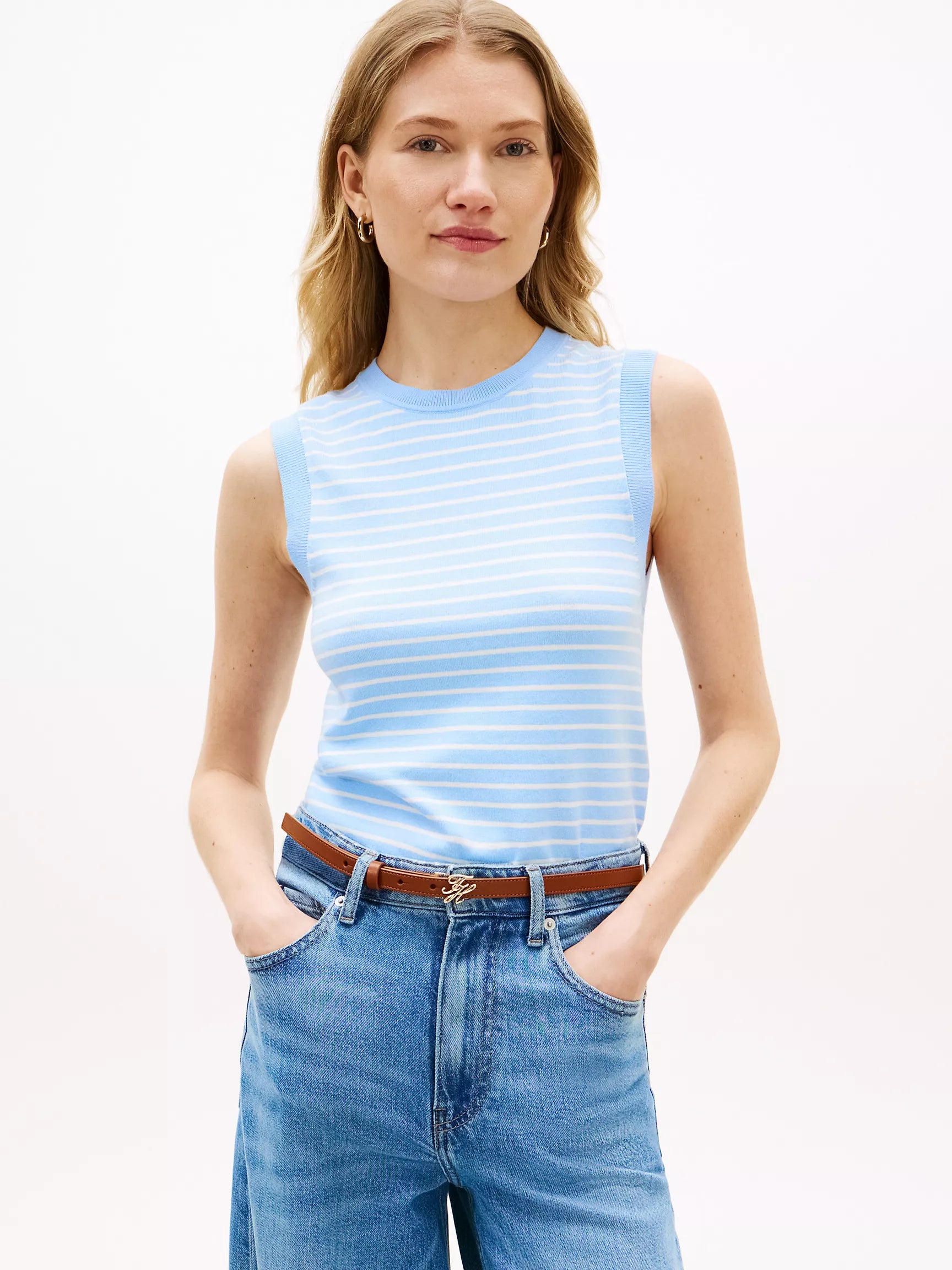Vessel Blue / Ecru Stripe