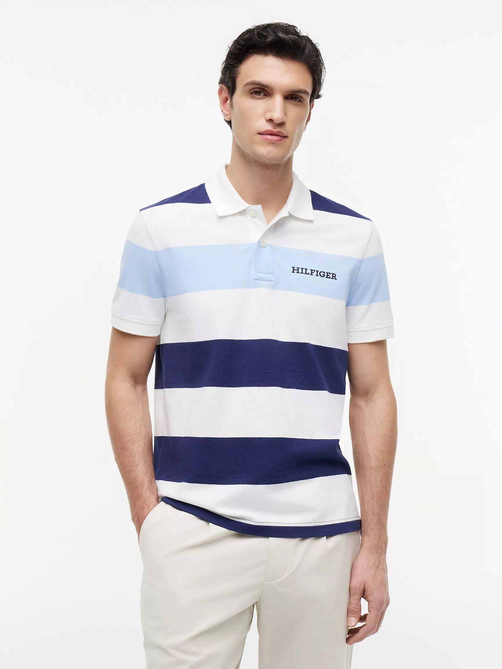 Navy/White Stripe