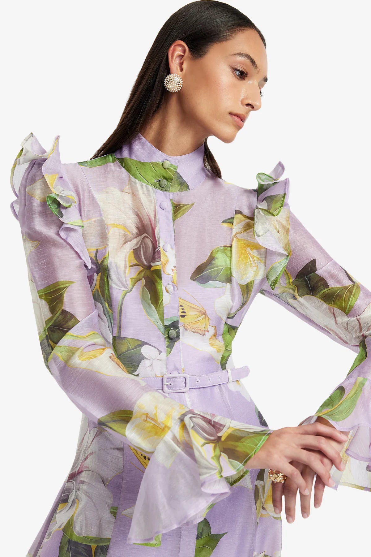 Lily Blossom Print in Lilac