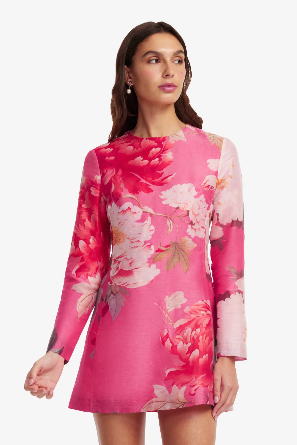 Peony Print in Fuchsia