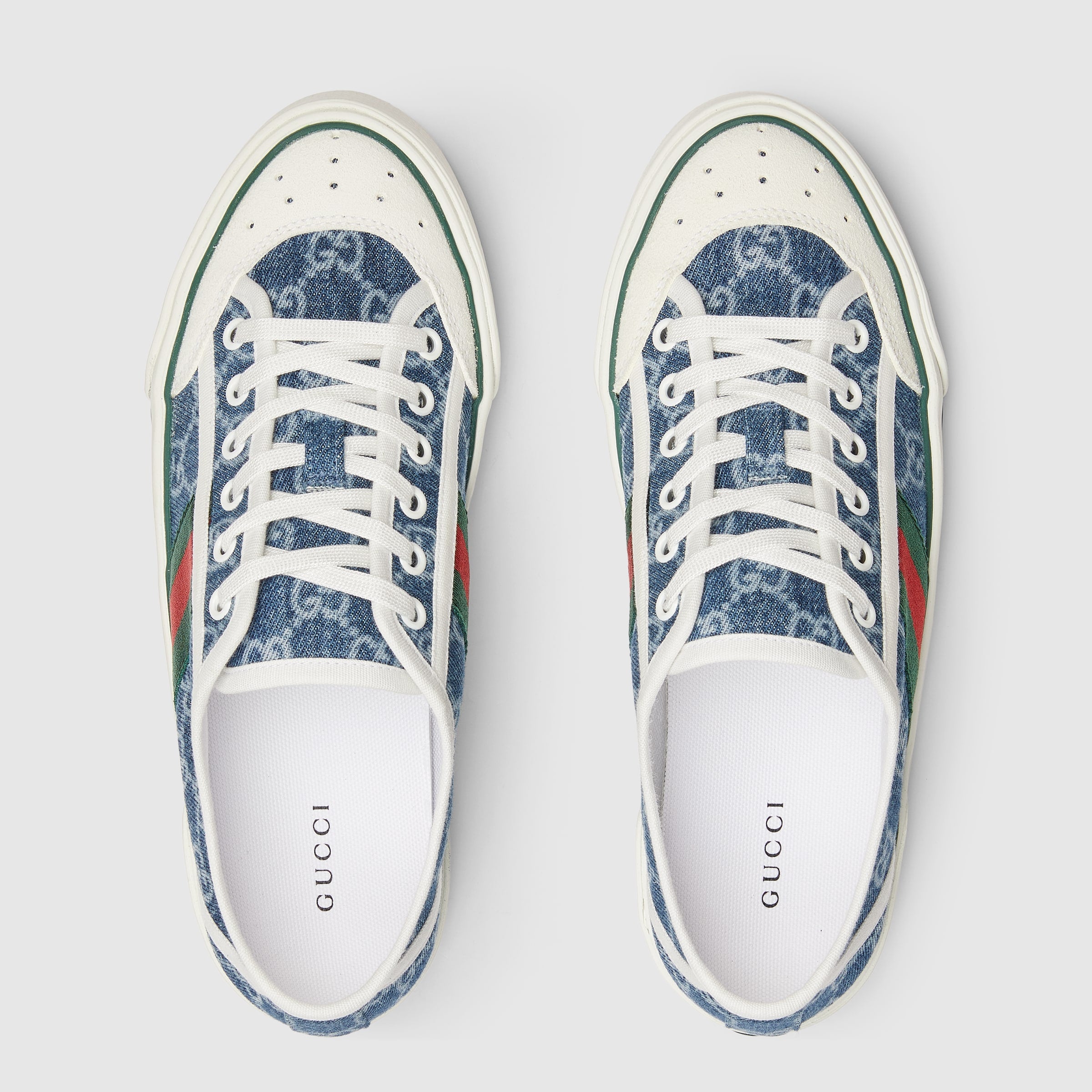 denim azul con GG