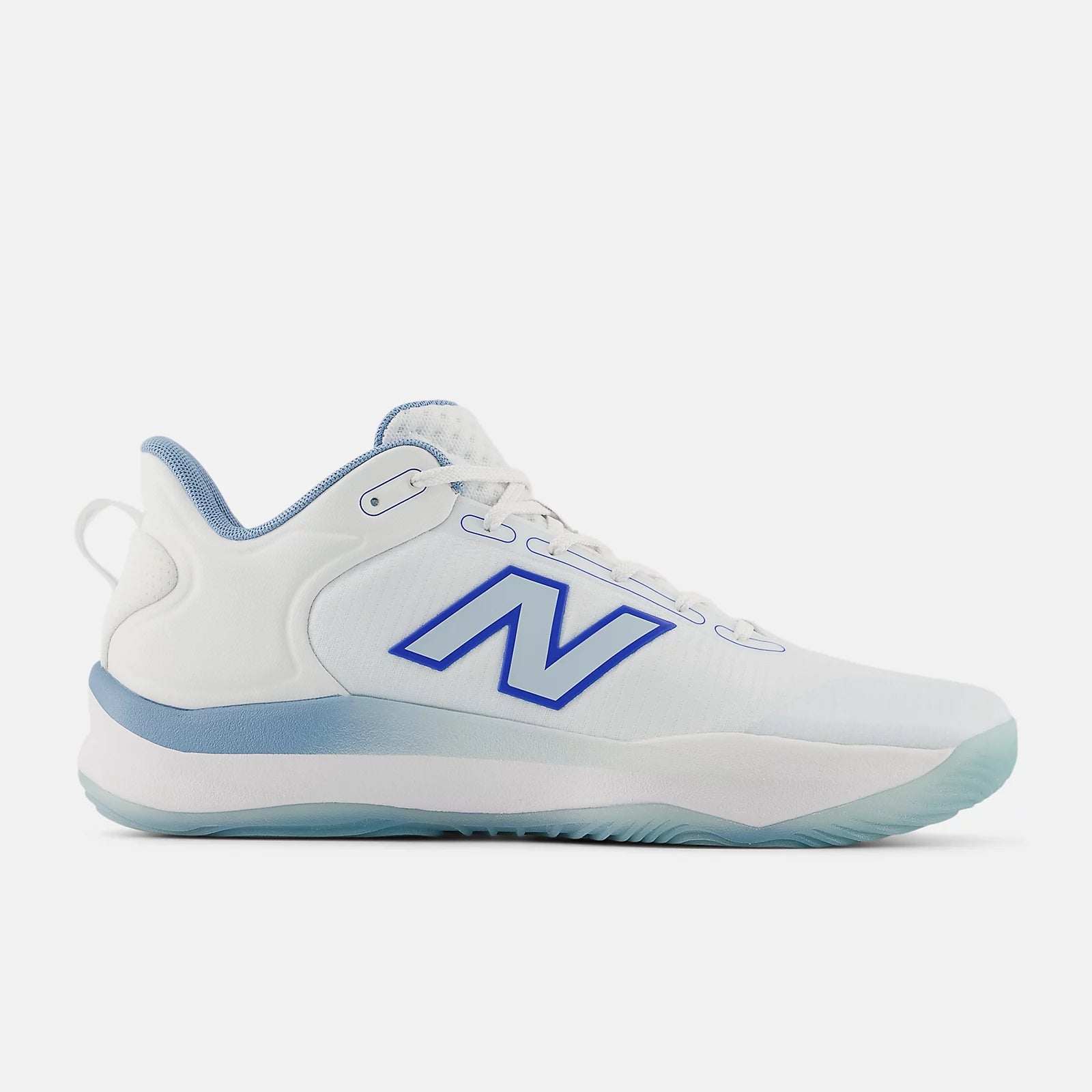 Nb 103 White With Blue Gemstone And Frosted Glass
