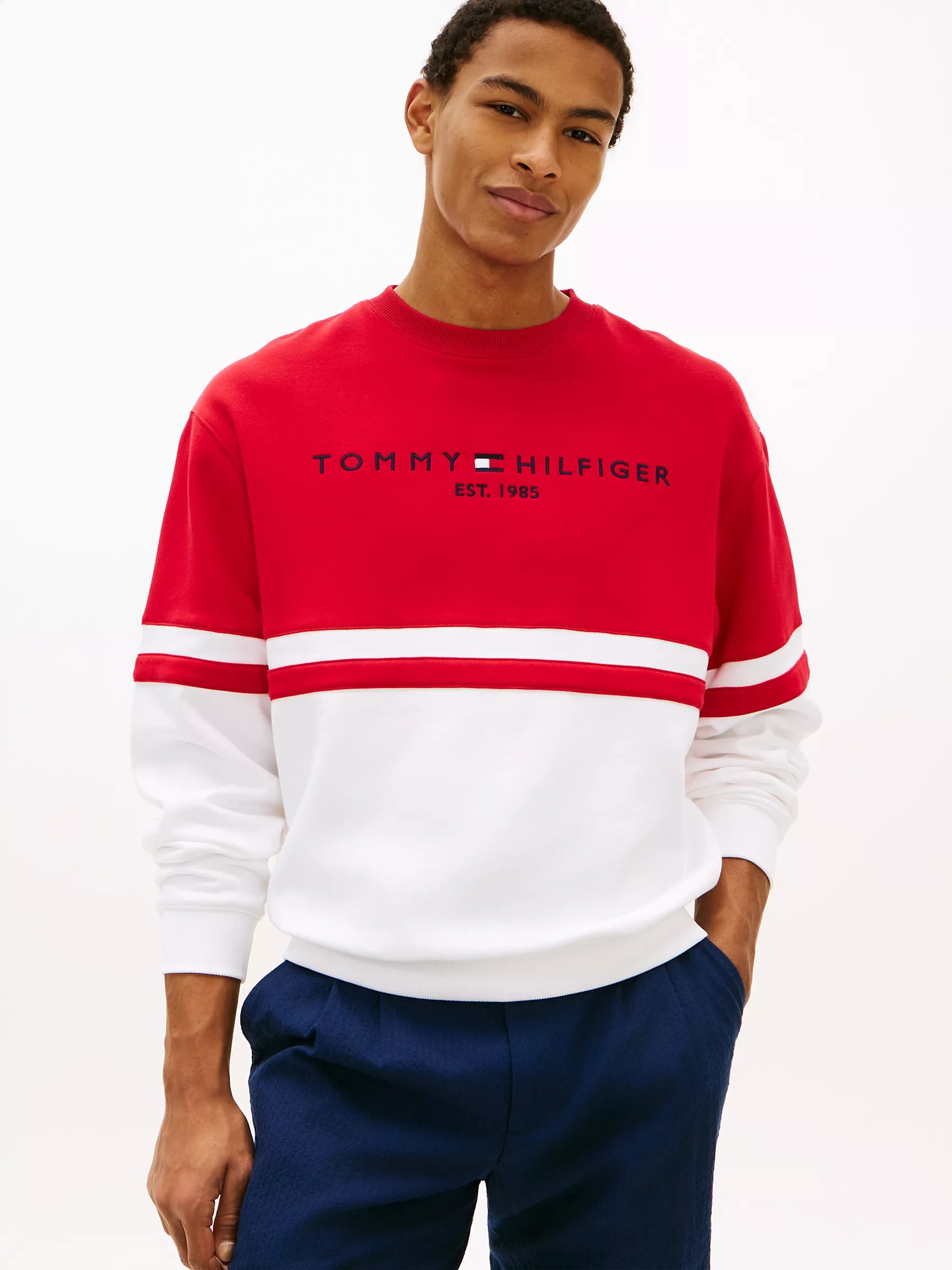 White/Red Colorblock