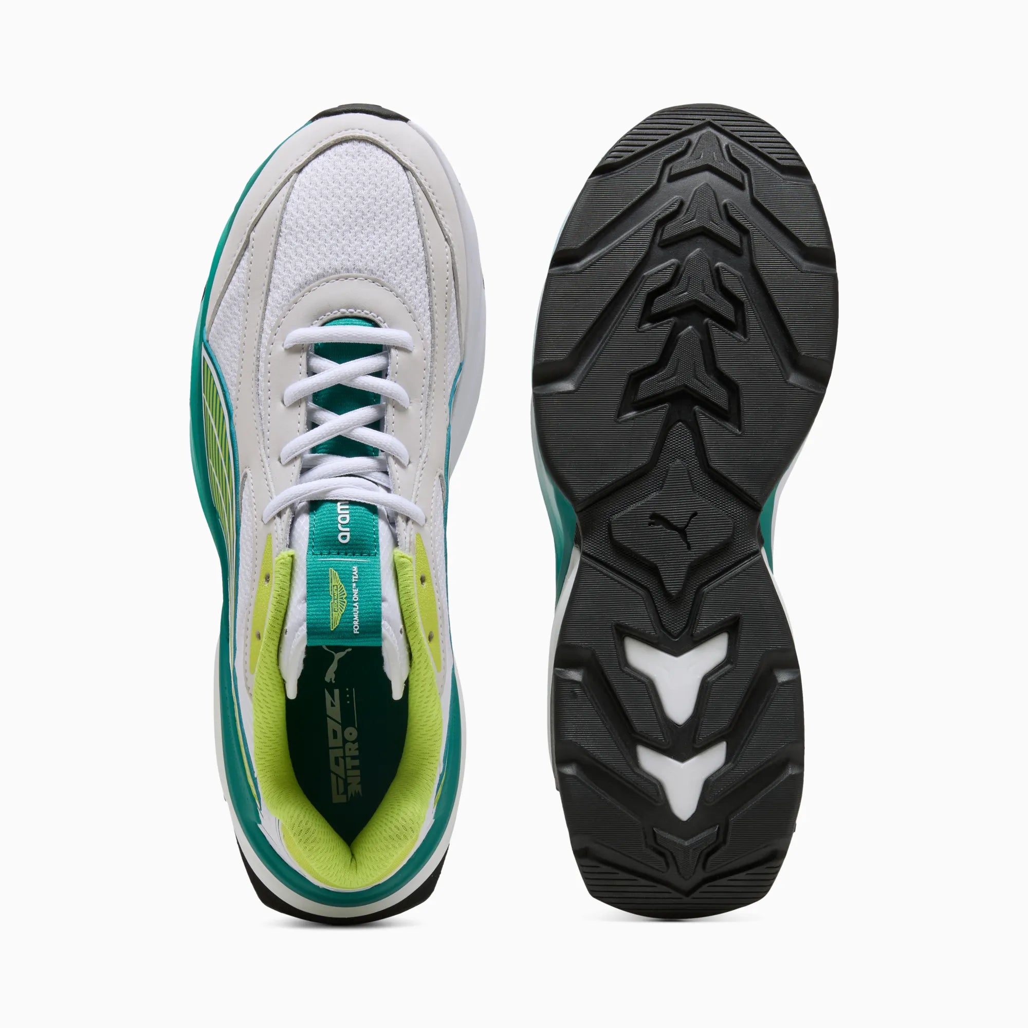 PUMA White-Lime Shimmer