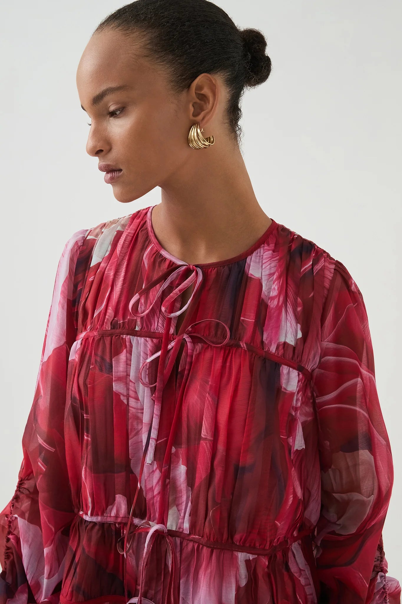 PRISMATIC FLORAL RED