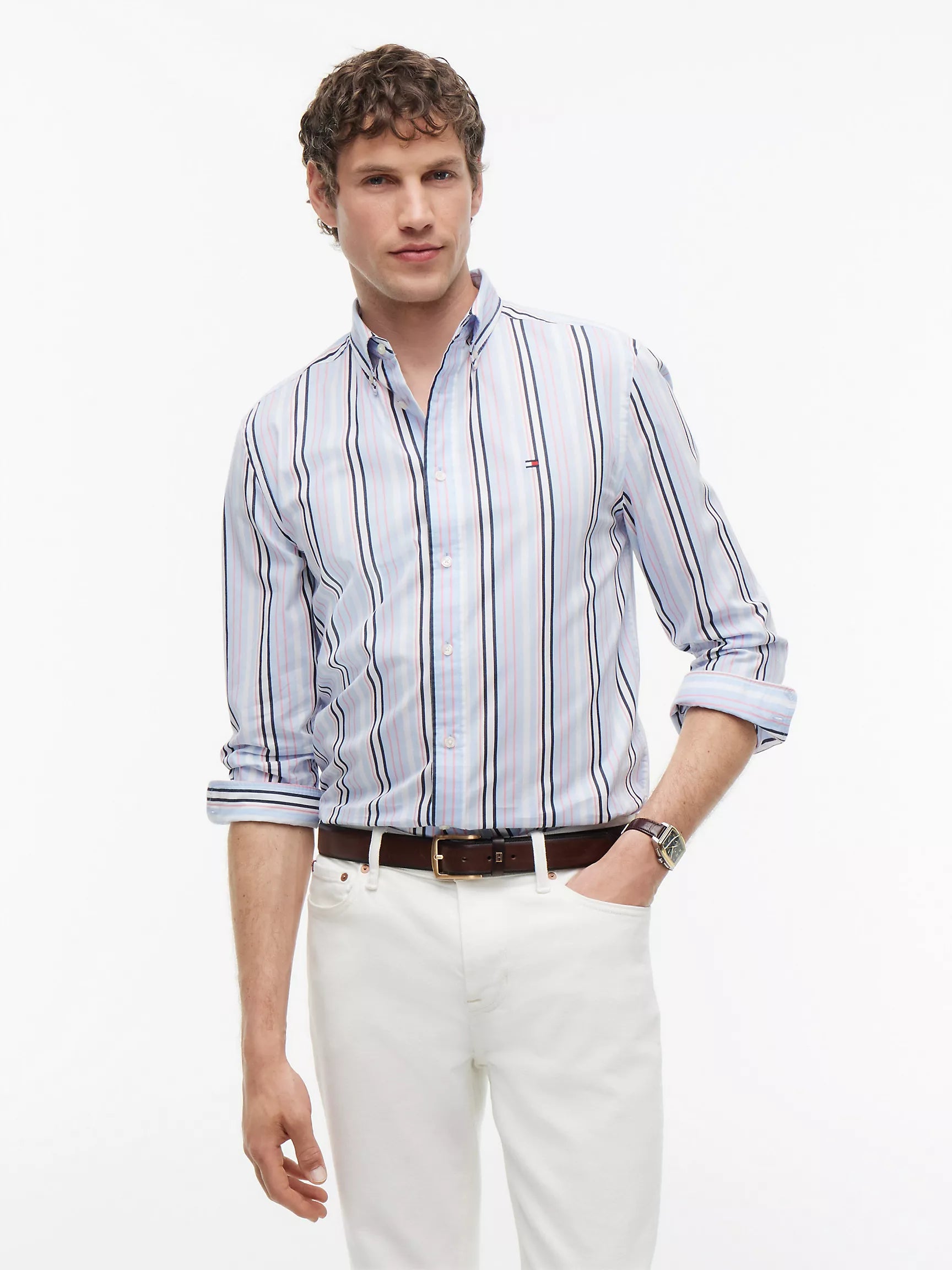 Doll Pink/Blue Stripe