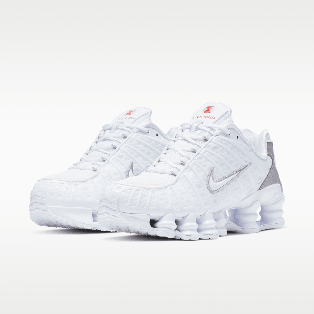White/Metallic Silver/Max Orange/White