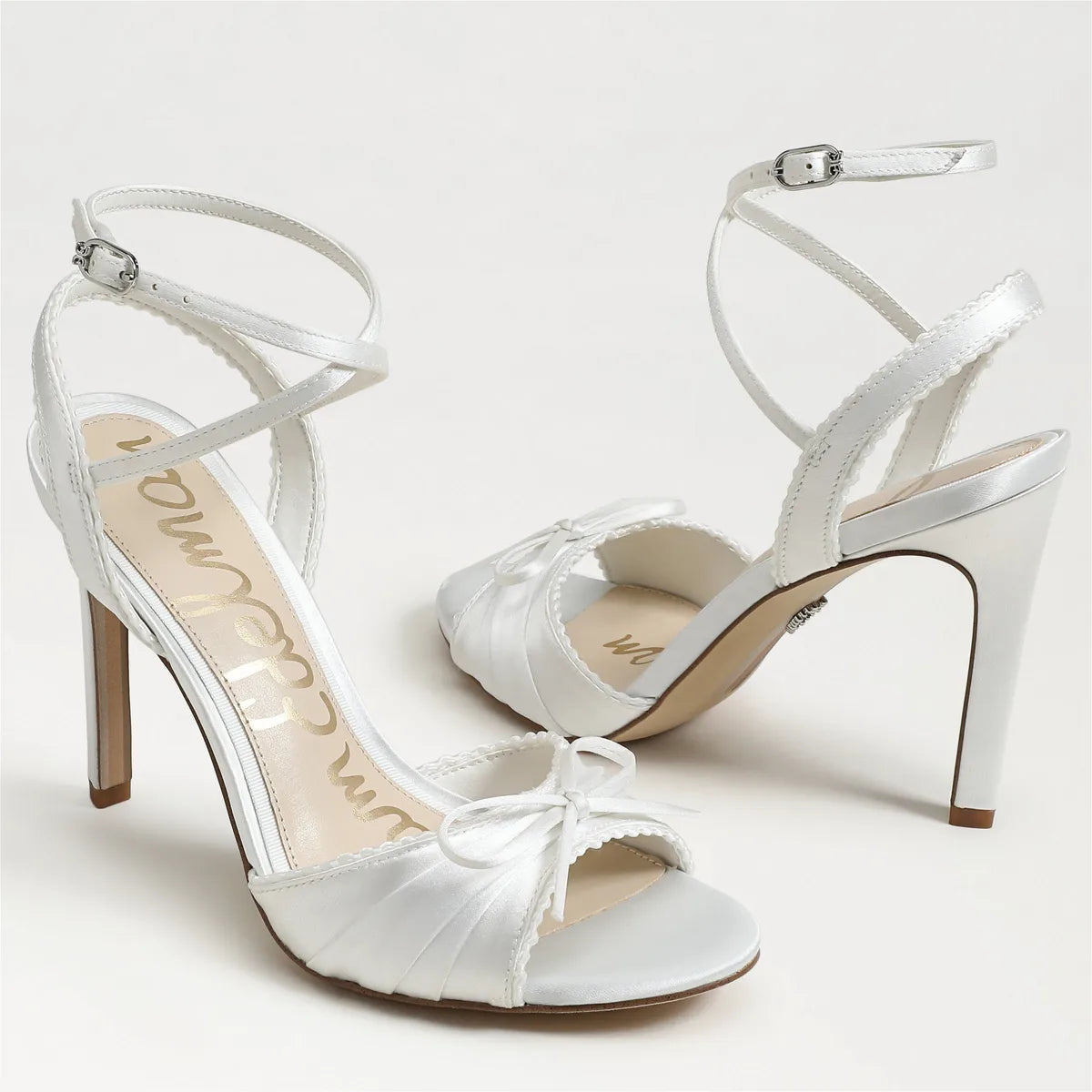 Bright White Satin Fabric