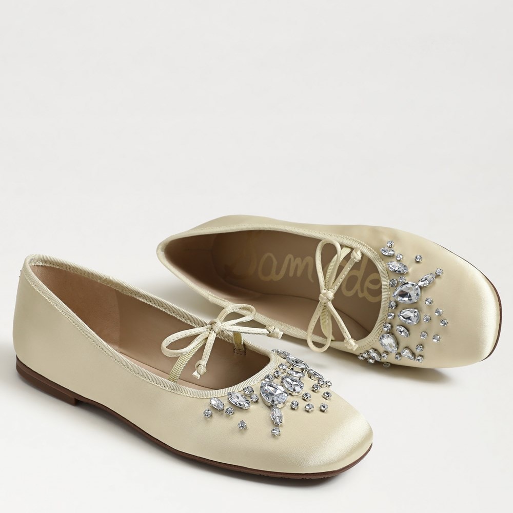 Pale Lemon Satin Fabric