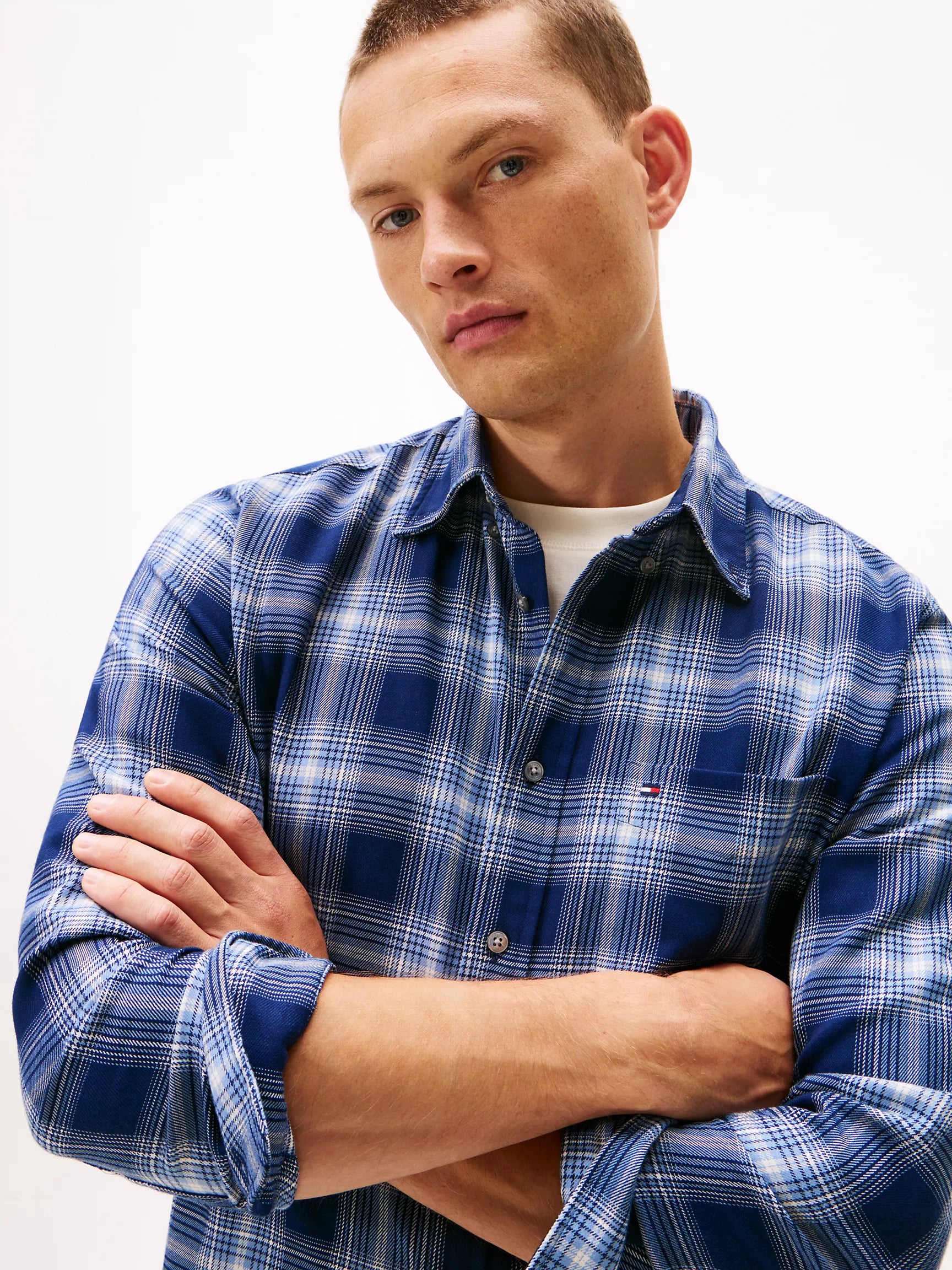 Preppy Navy Check