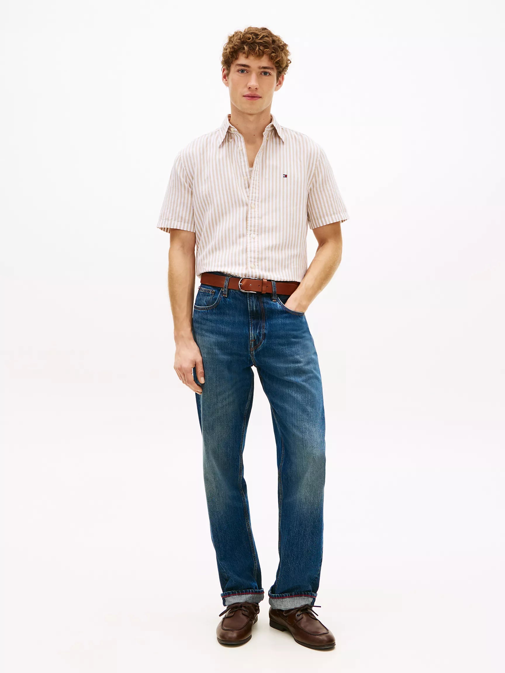 Sandalwood/White Stripe