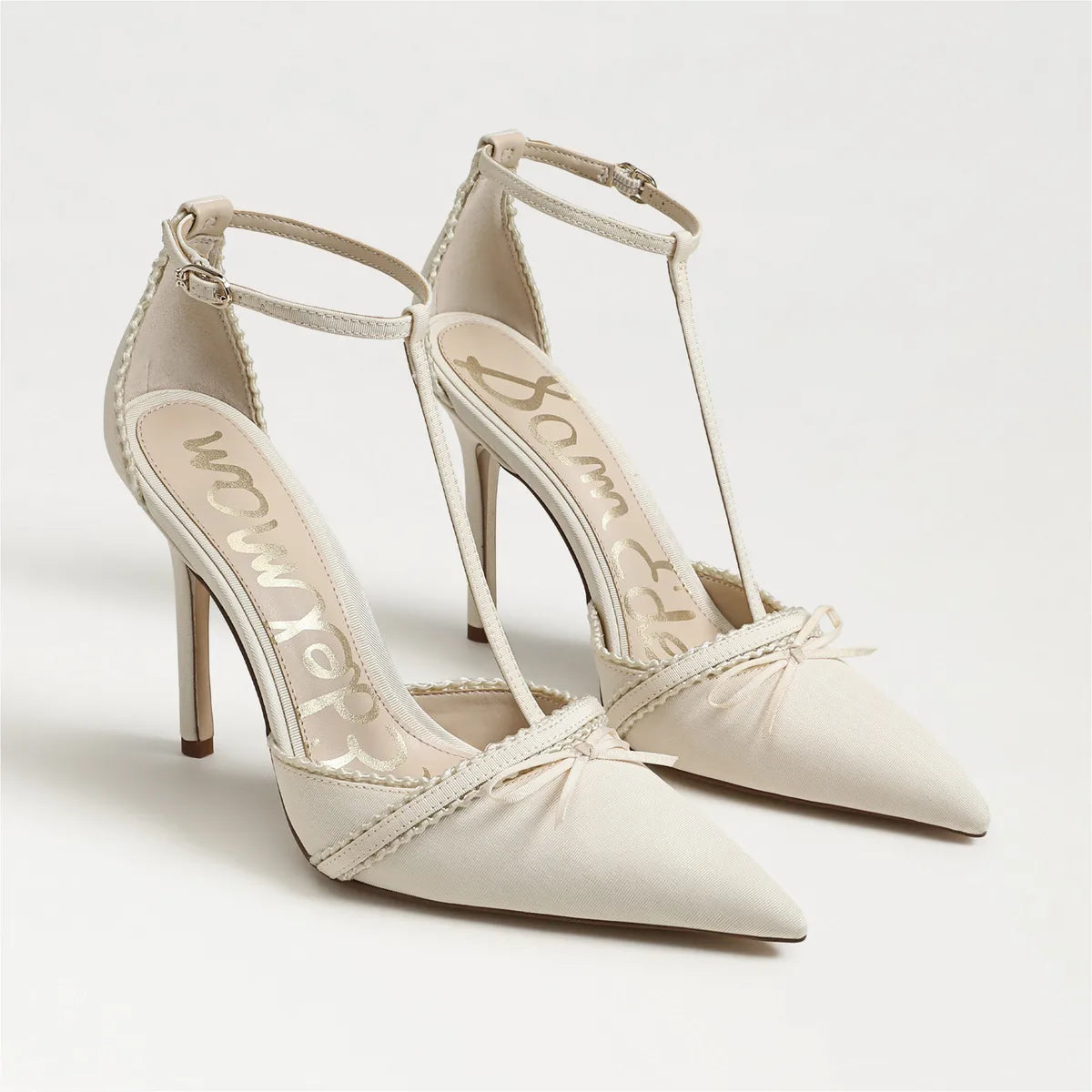 Modern Ivory Satin Fabric