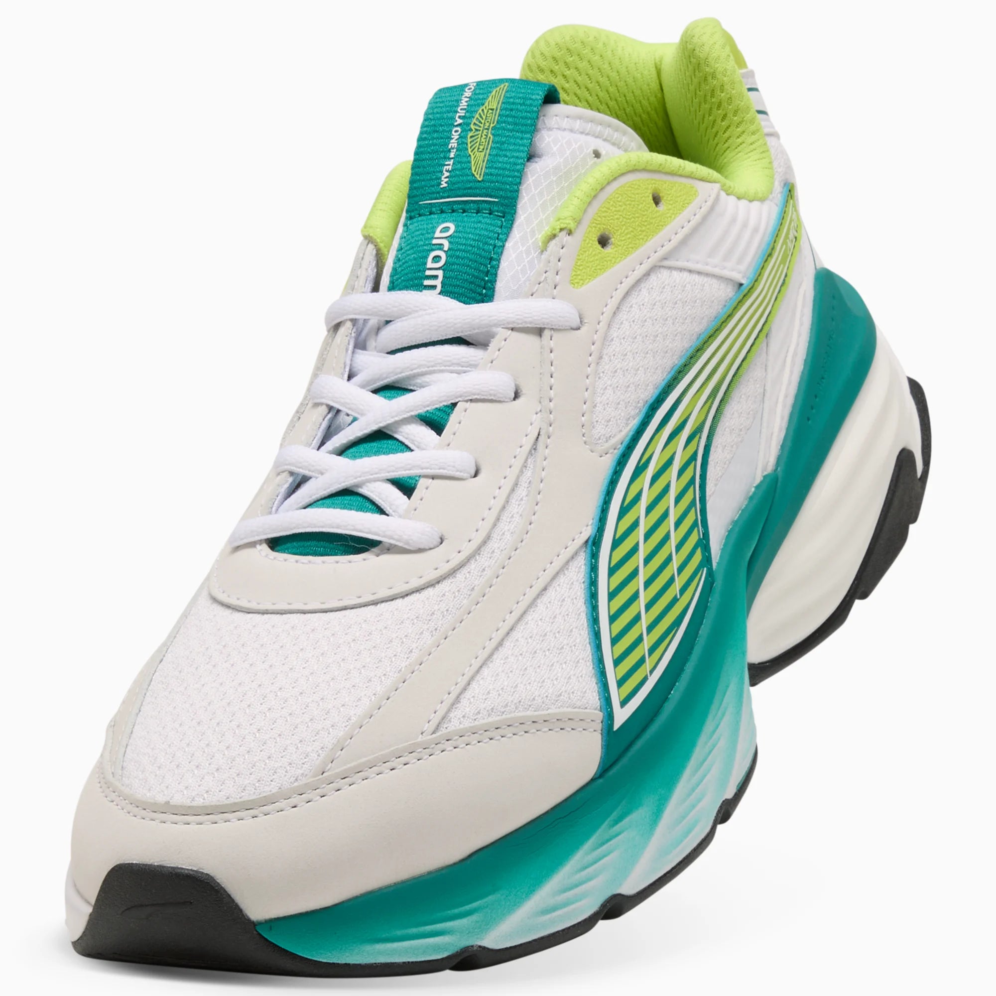 PUMA White-Lime Shimmer