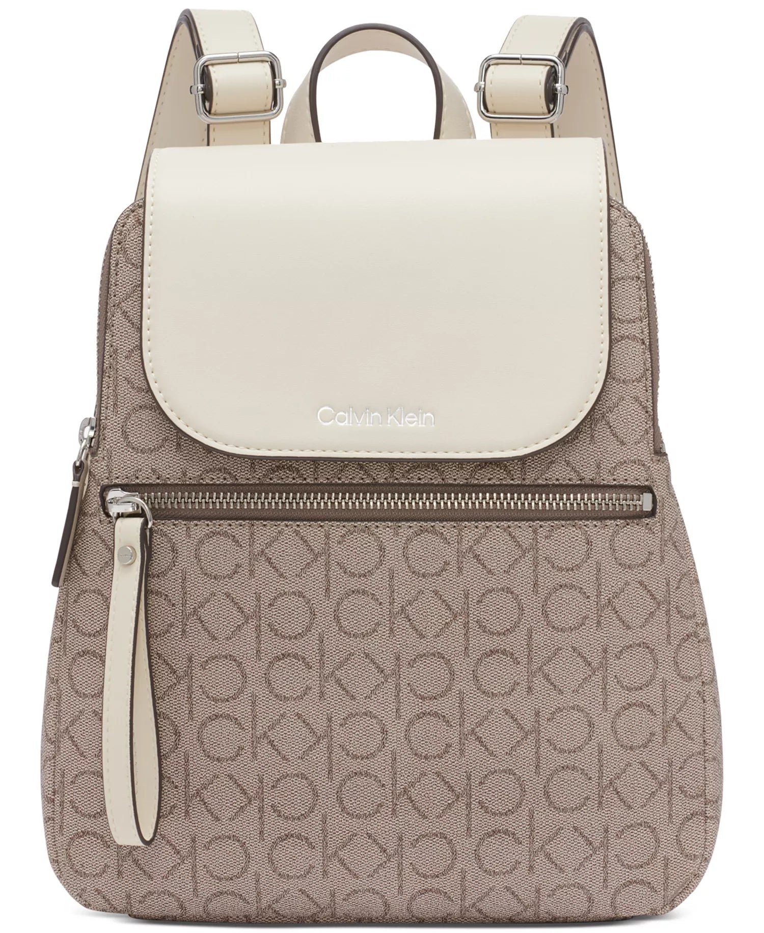 Almond Taupe/White