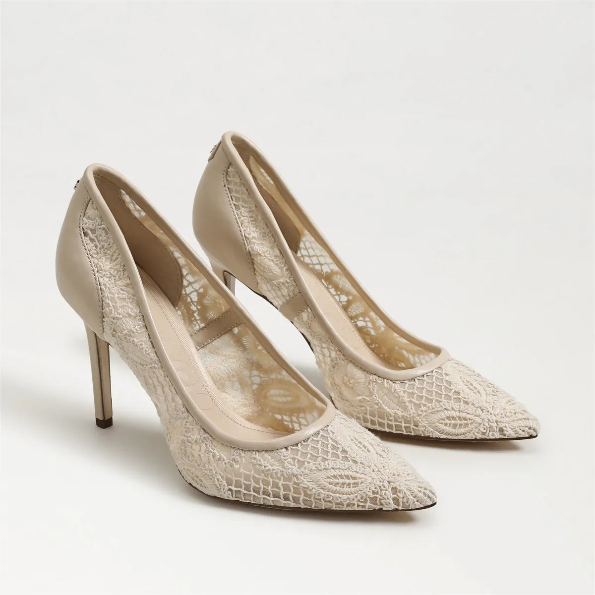 Warm Ivory Mesh Fabric