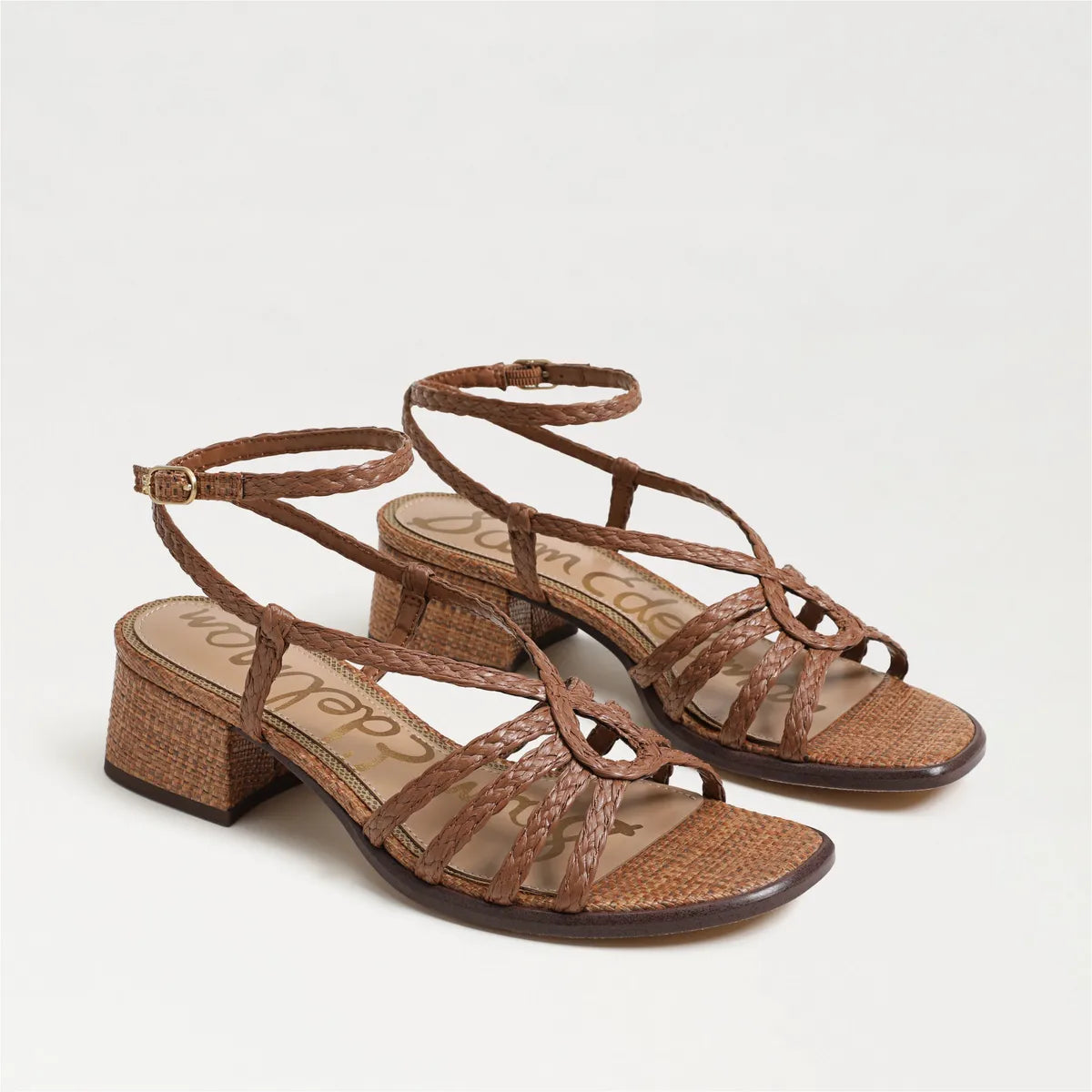 Rich Cognac Faux Raffia