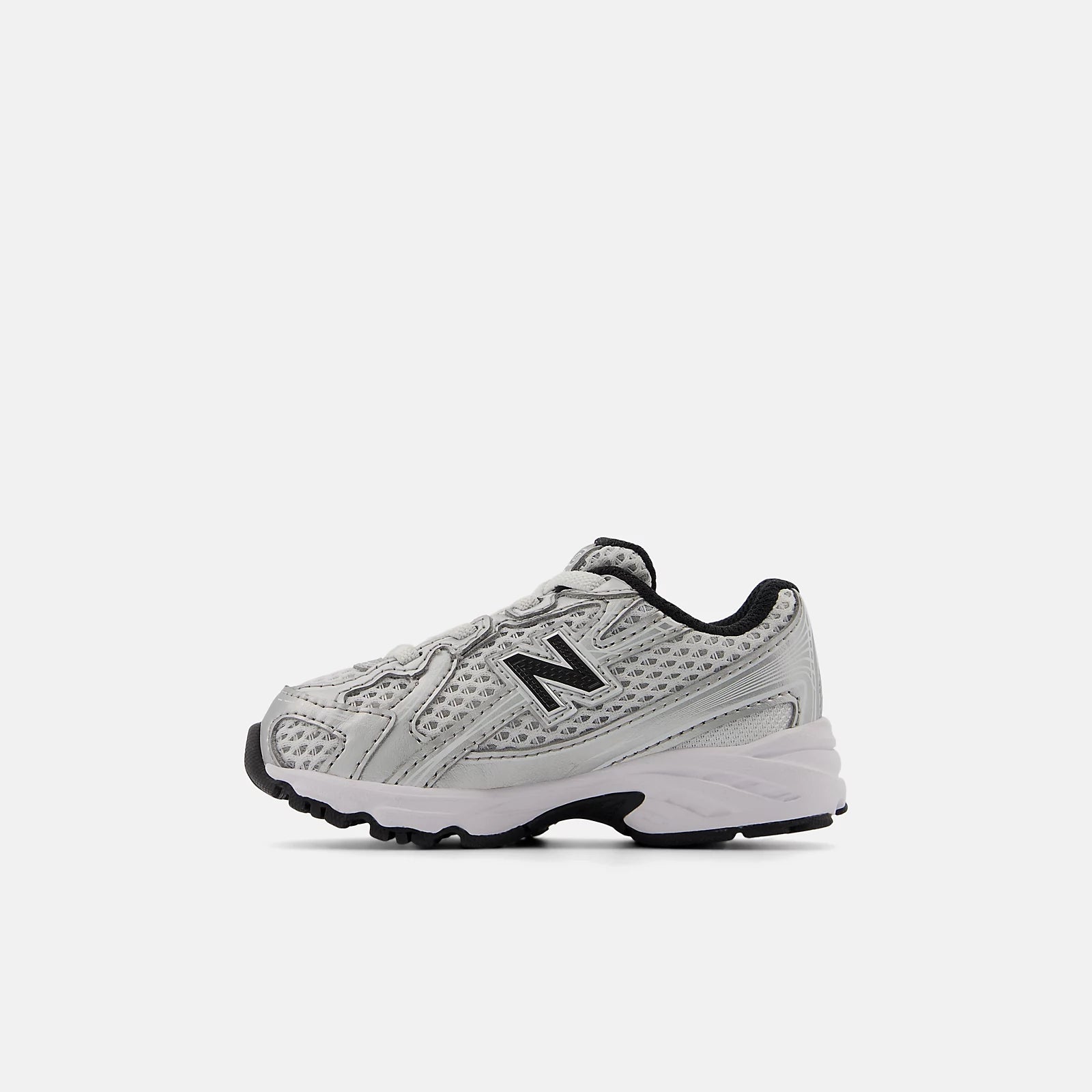 Silver Metallic With Black