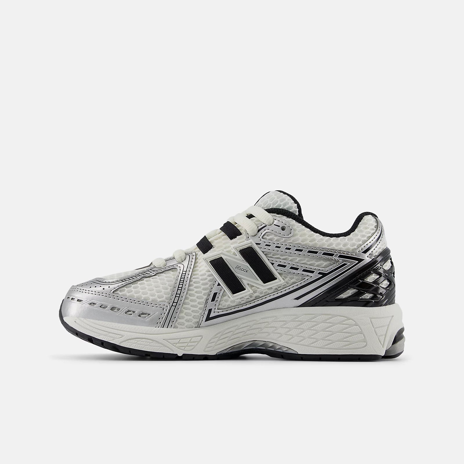 Silver Metallic With Black