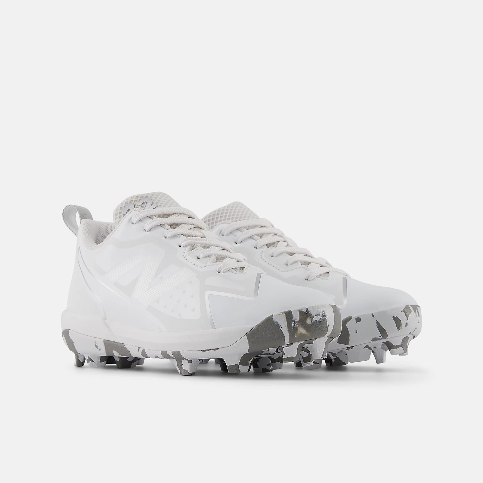 White With Silver Metallic
