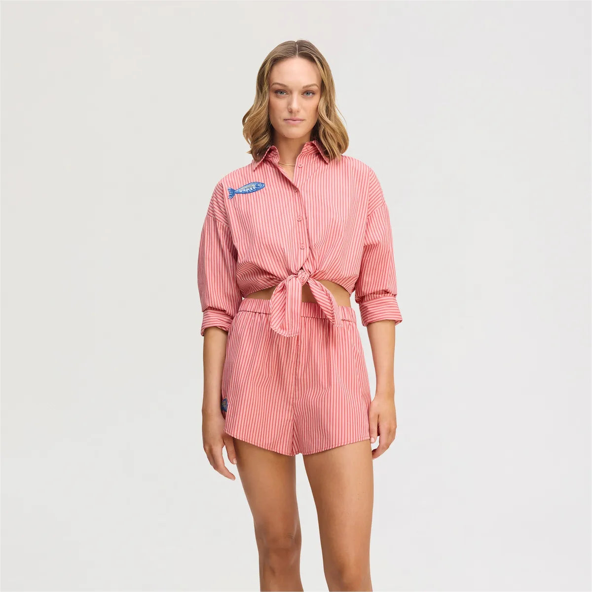 Pink Rosa Shirting Stripe