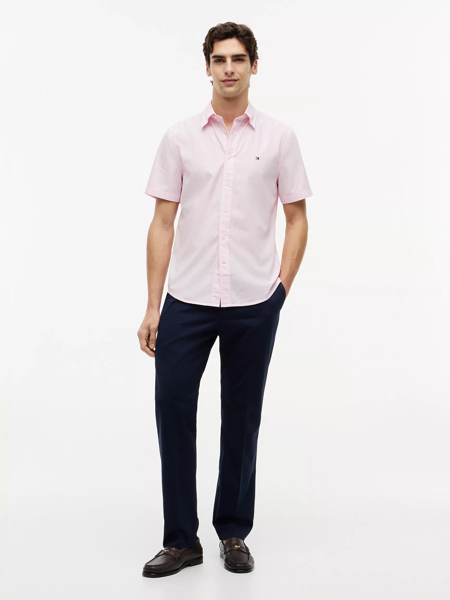 Classic Pink/White Stripe