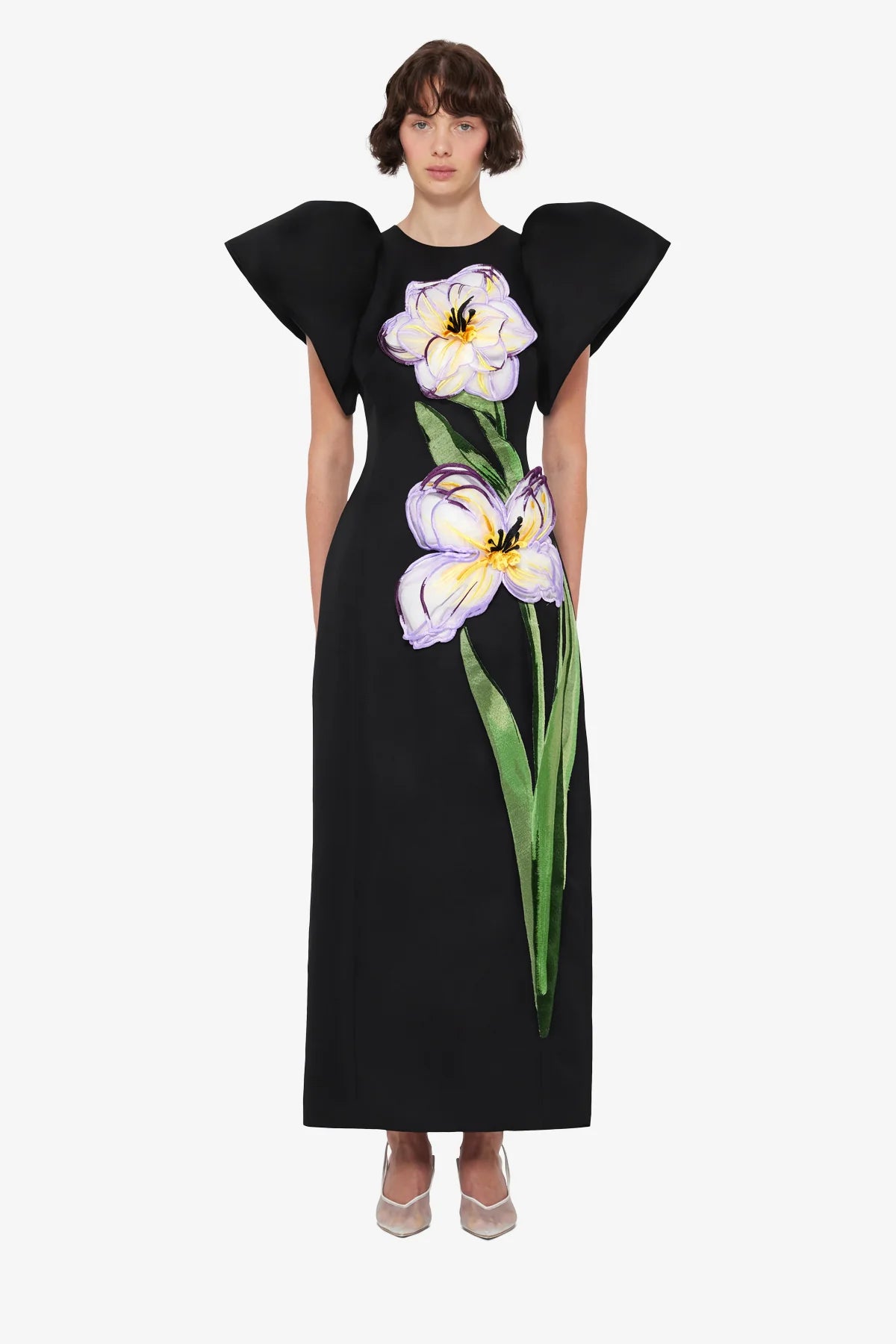 Iris Print in Ebony