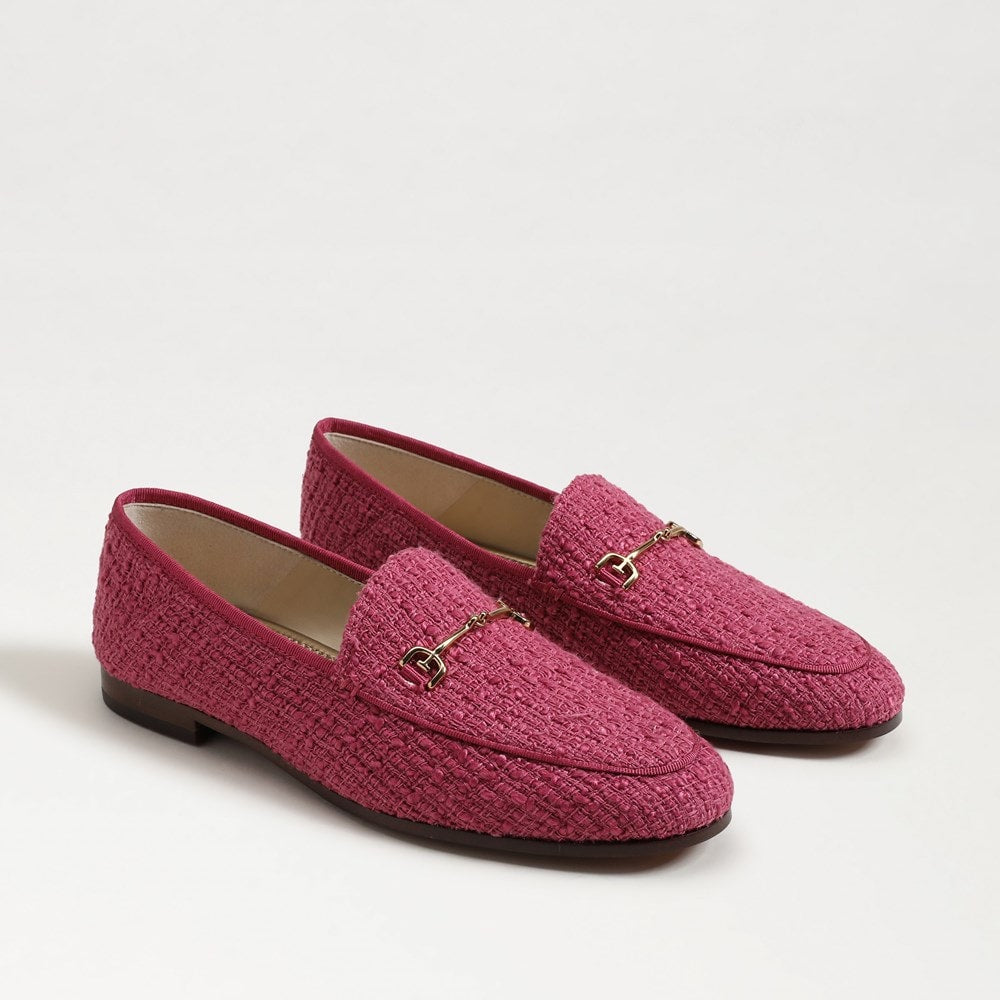 Fuscia Frost Tweed Fabric