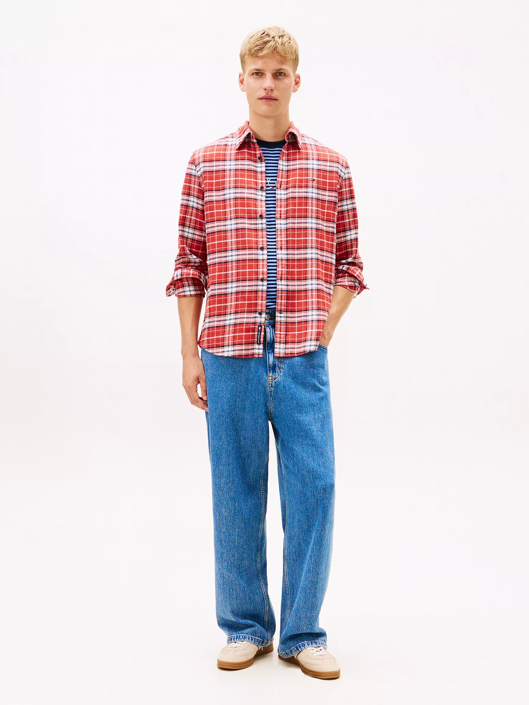 Terracotta Red/Big Check