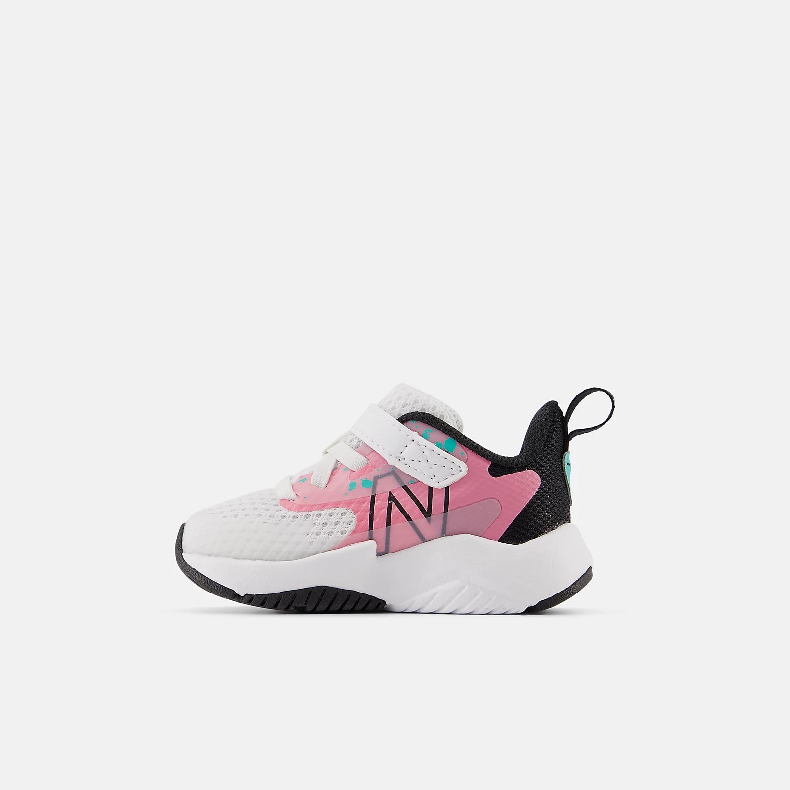 White With Real Pink And Black