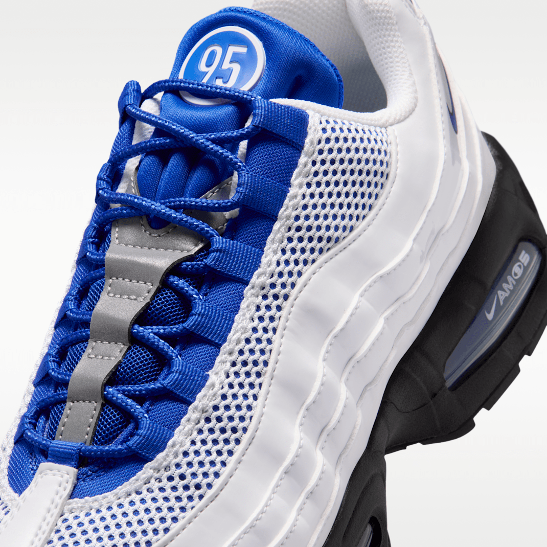 White/Black/Metallic Silver/Racer Blue