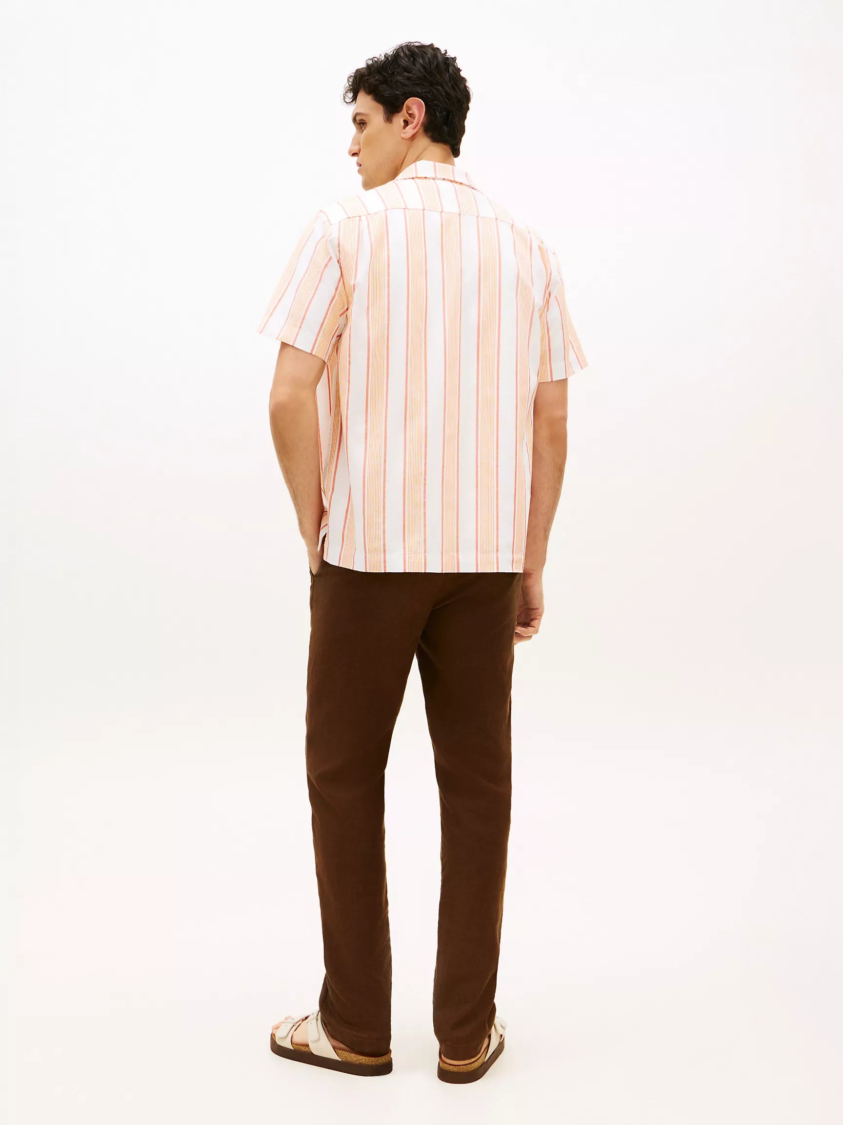 Brilliant Orange/White Stripe
