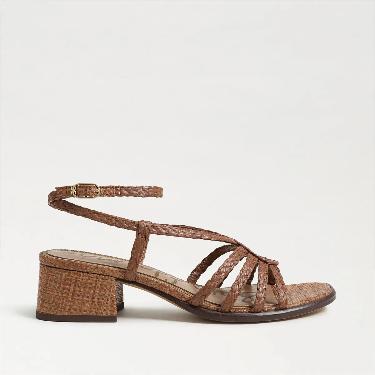 Rich Cognac Faux Raffia