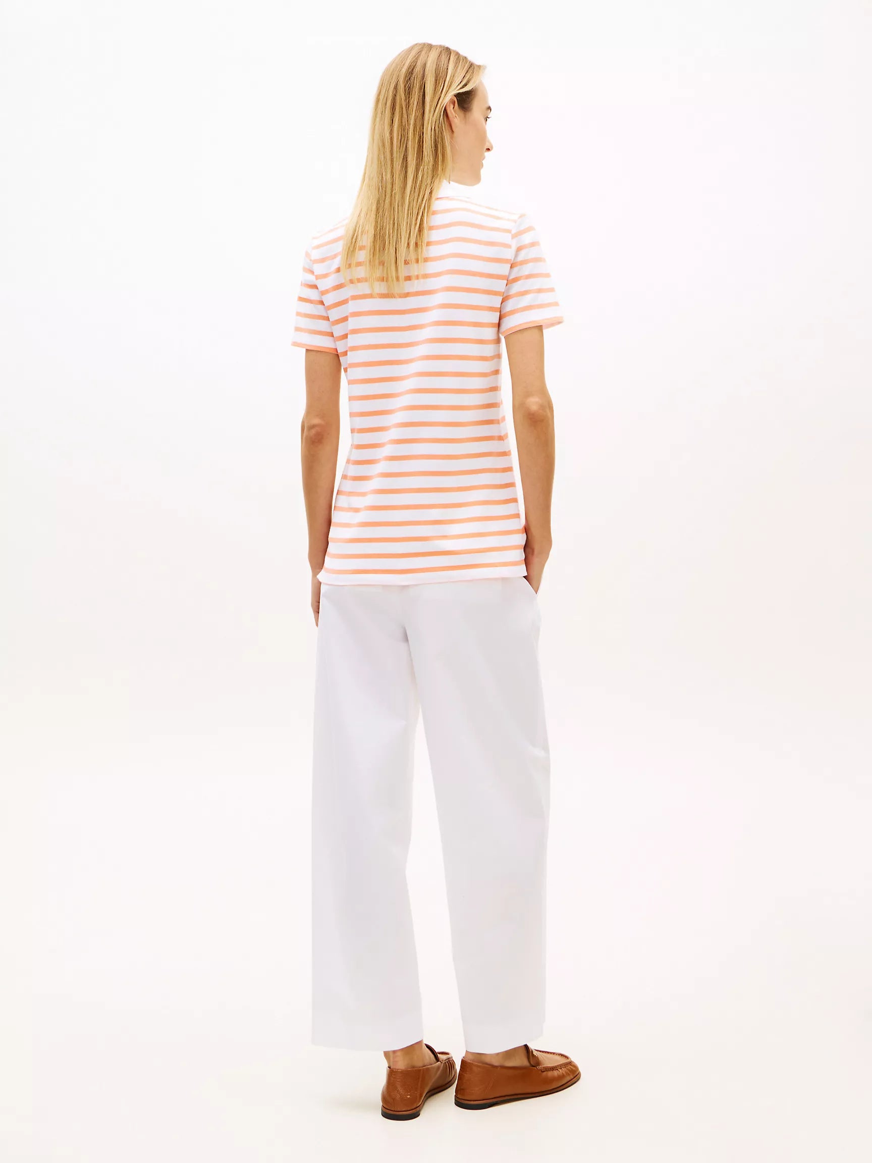 White/Nectarine Stripe