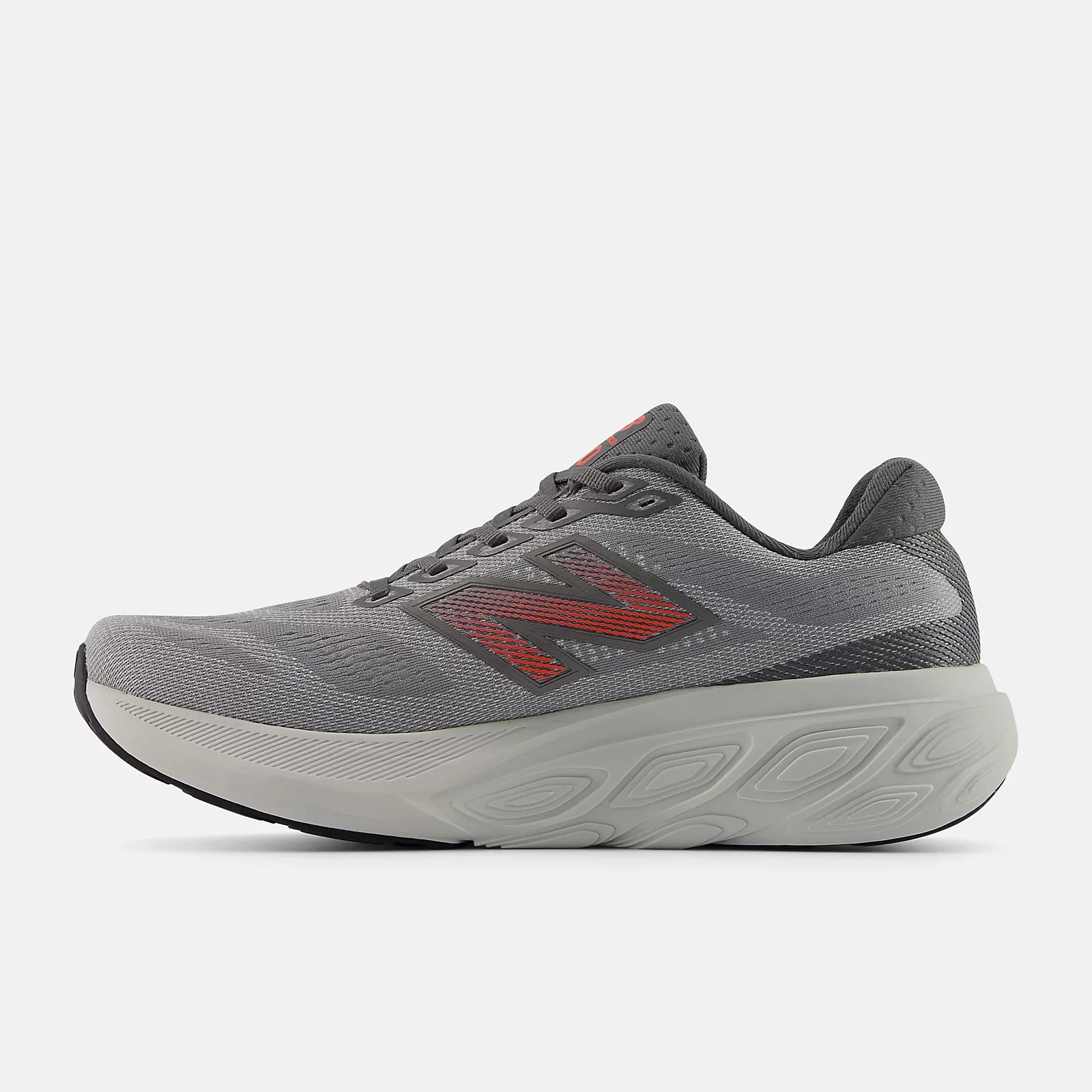 Slate Grey With Reflection And Urgent Red