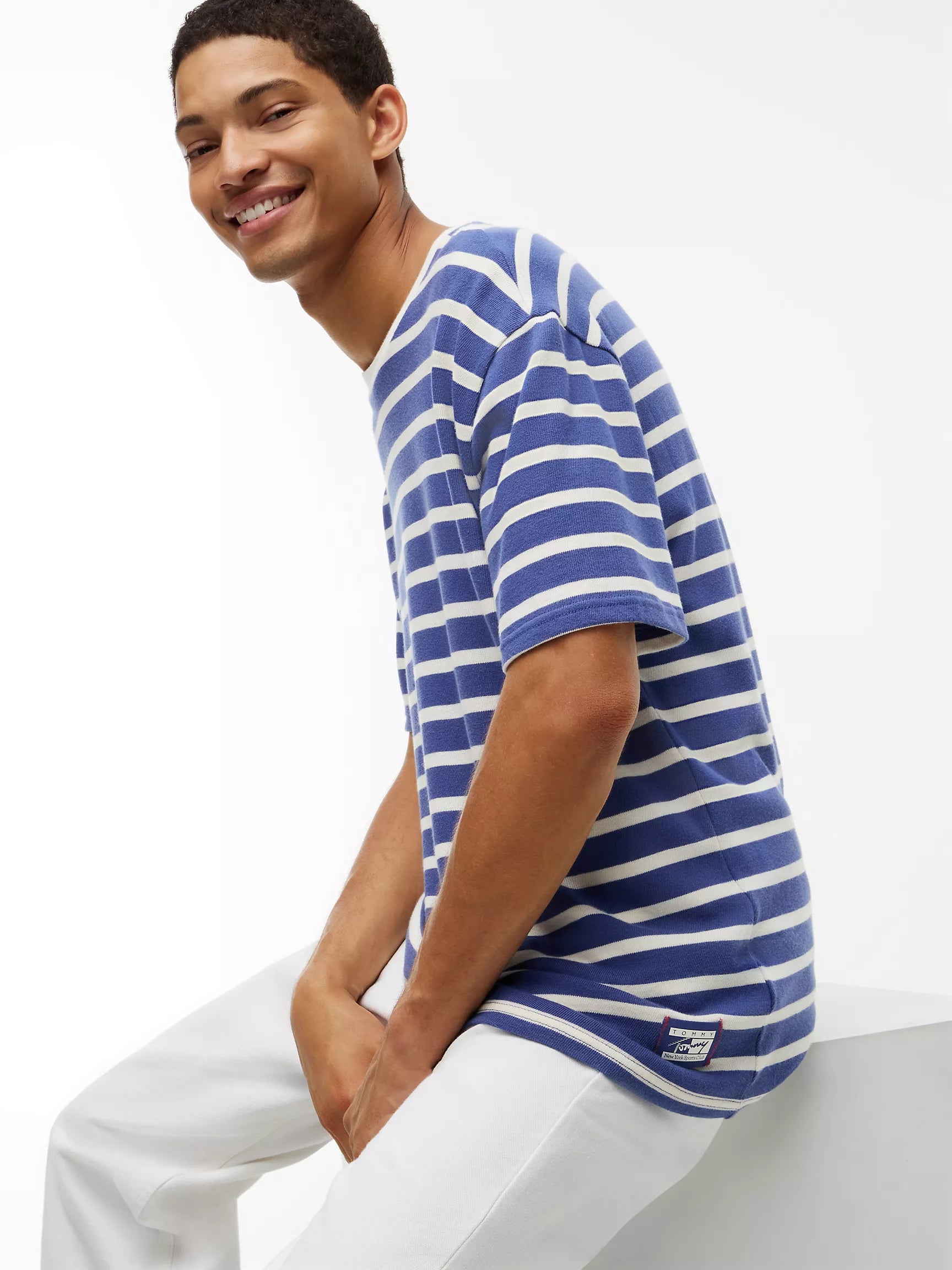 Blue Storm/White Stripe