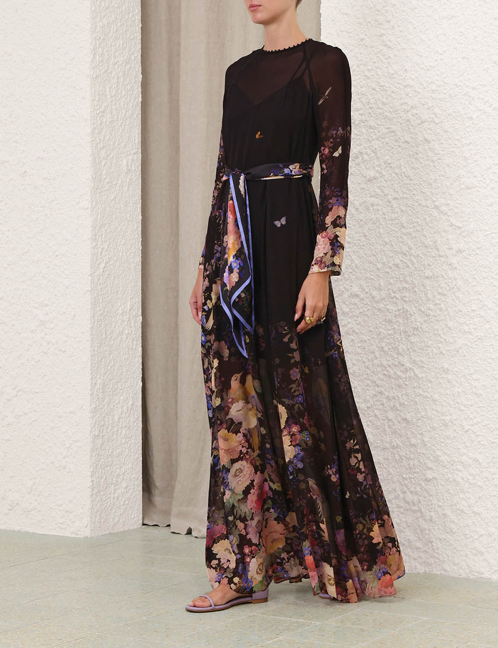 Black Multi Floral