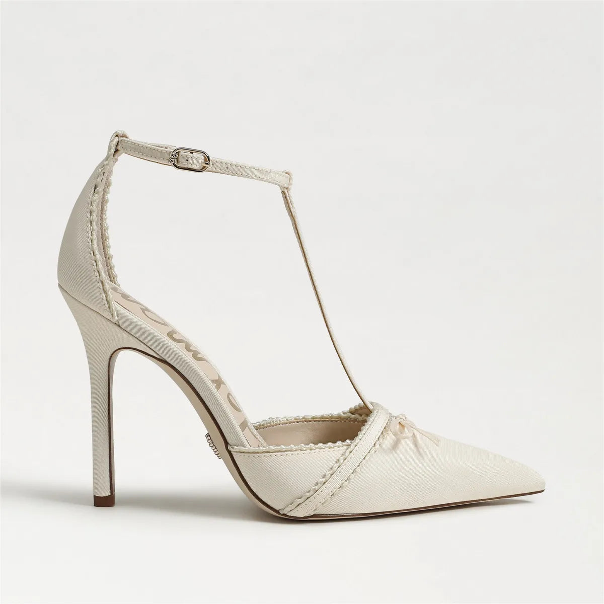 Modern Ivory Satin Fabric