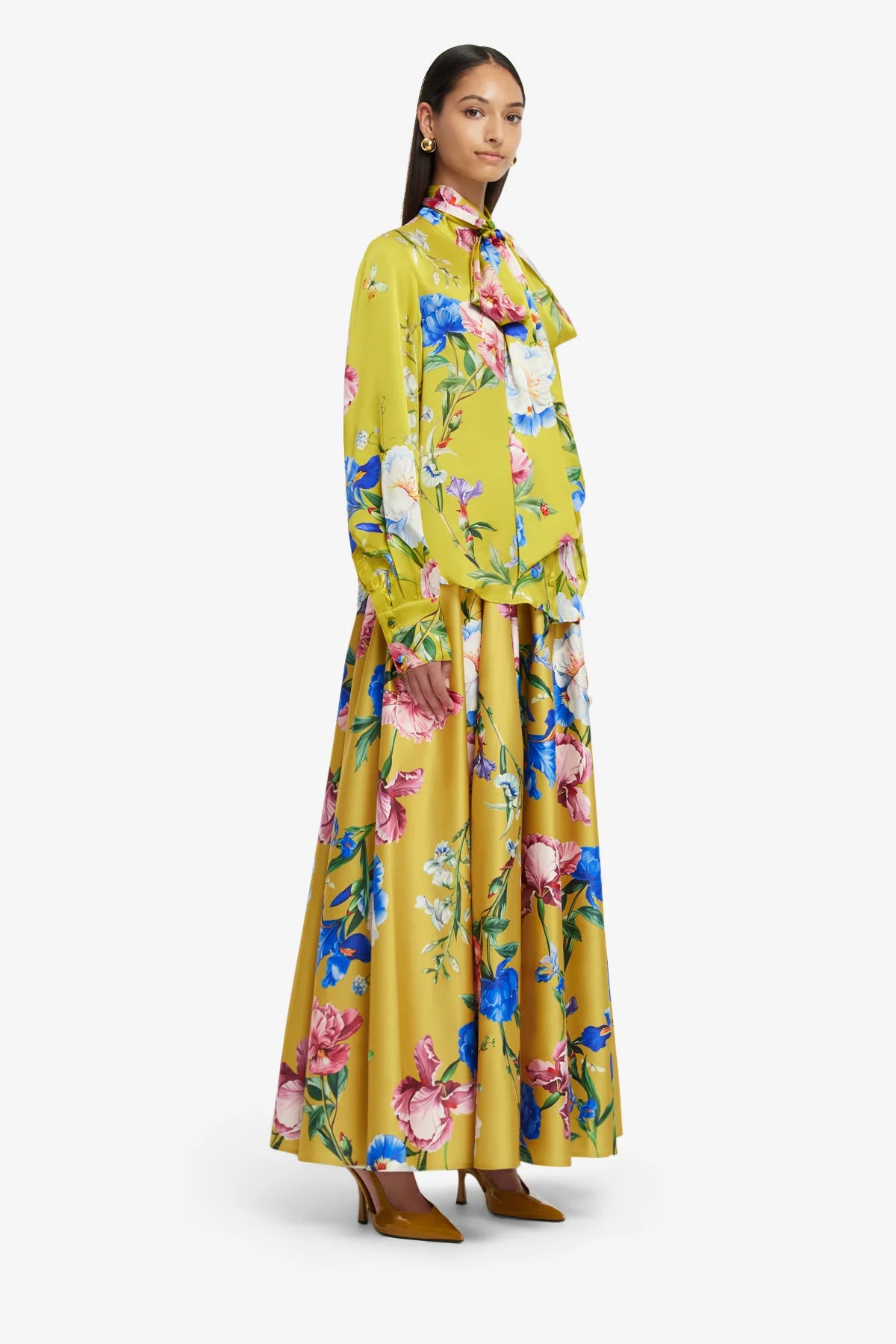 Garden Print in Mustard