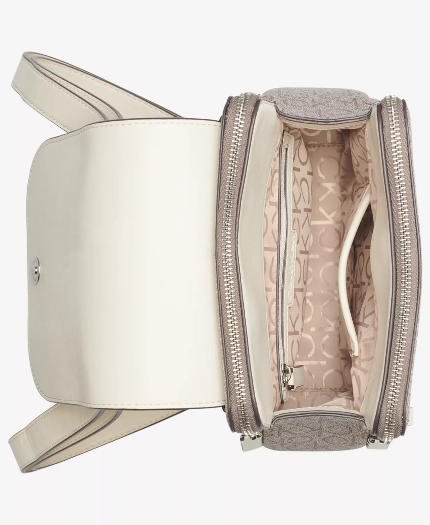 Almond Taupe/White