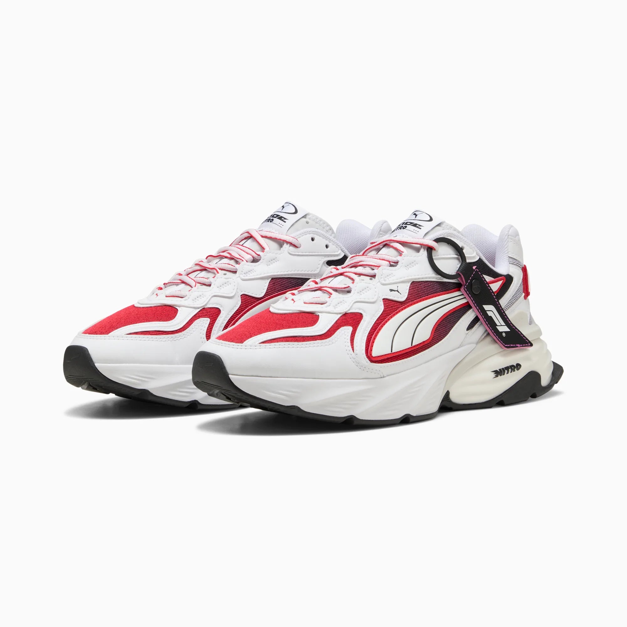 PUMA White-Pop Red