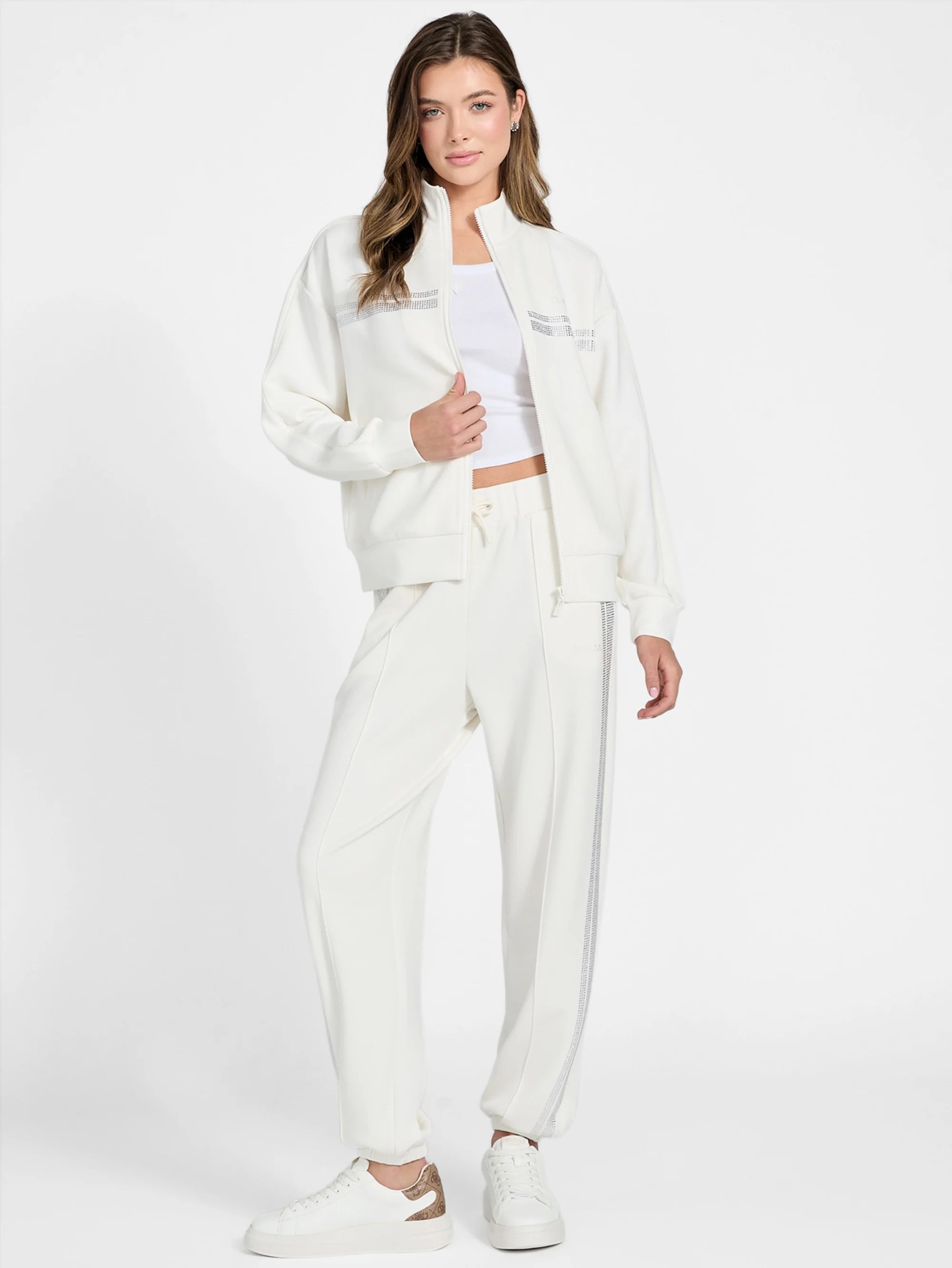 Salt White Rhinestone Sil