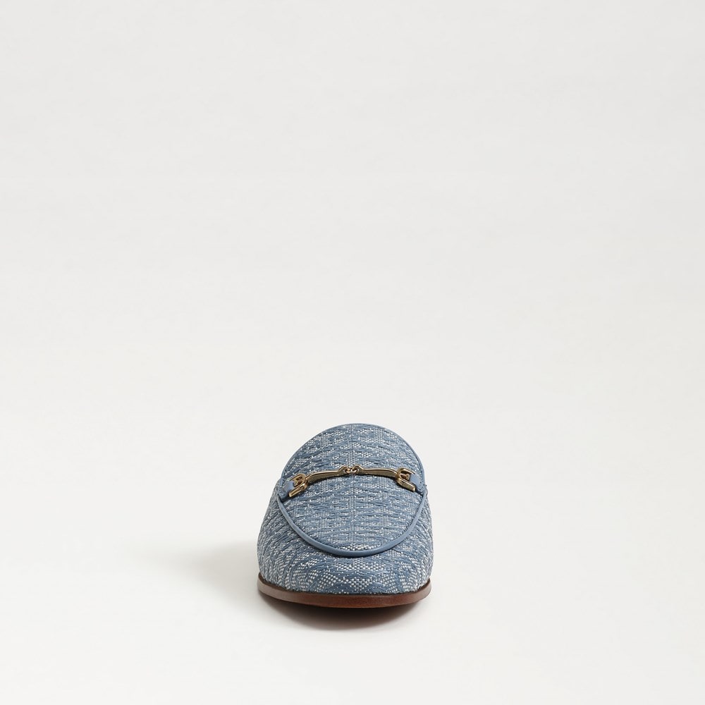 Azure Blue Faux Raffia