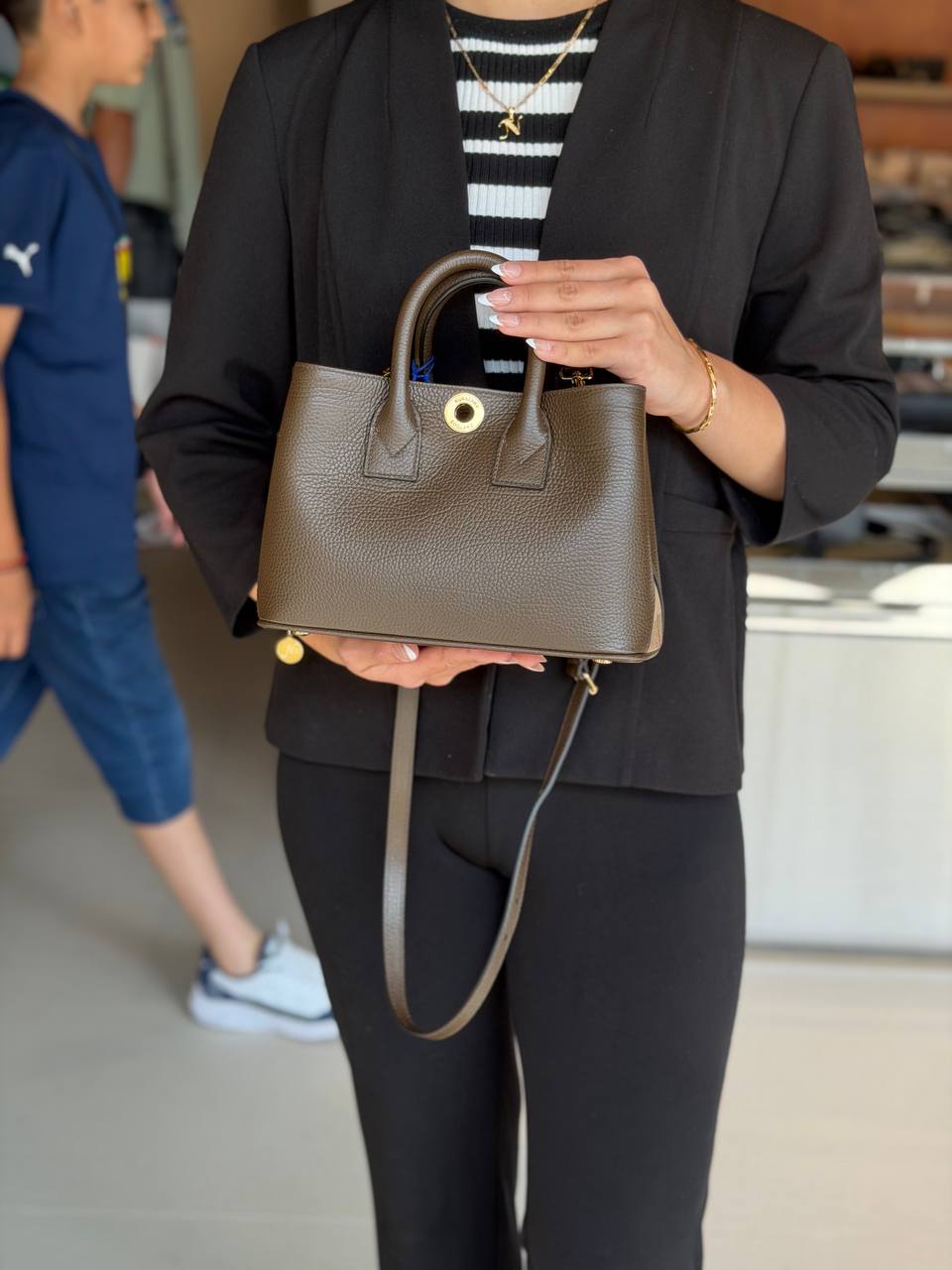 Burberry Bermondsey Small Tote - Ebony Brown