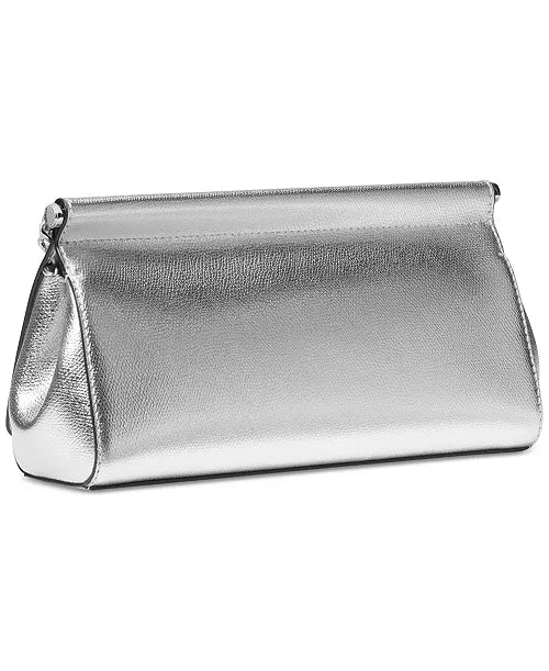Carmine Small Leather East West Clutch